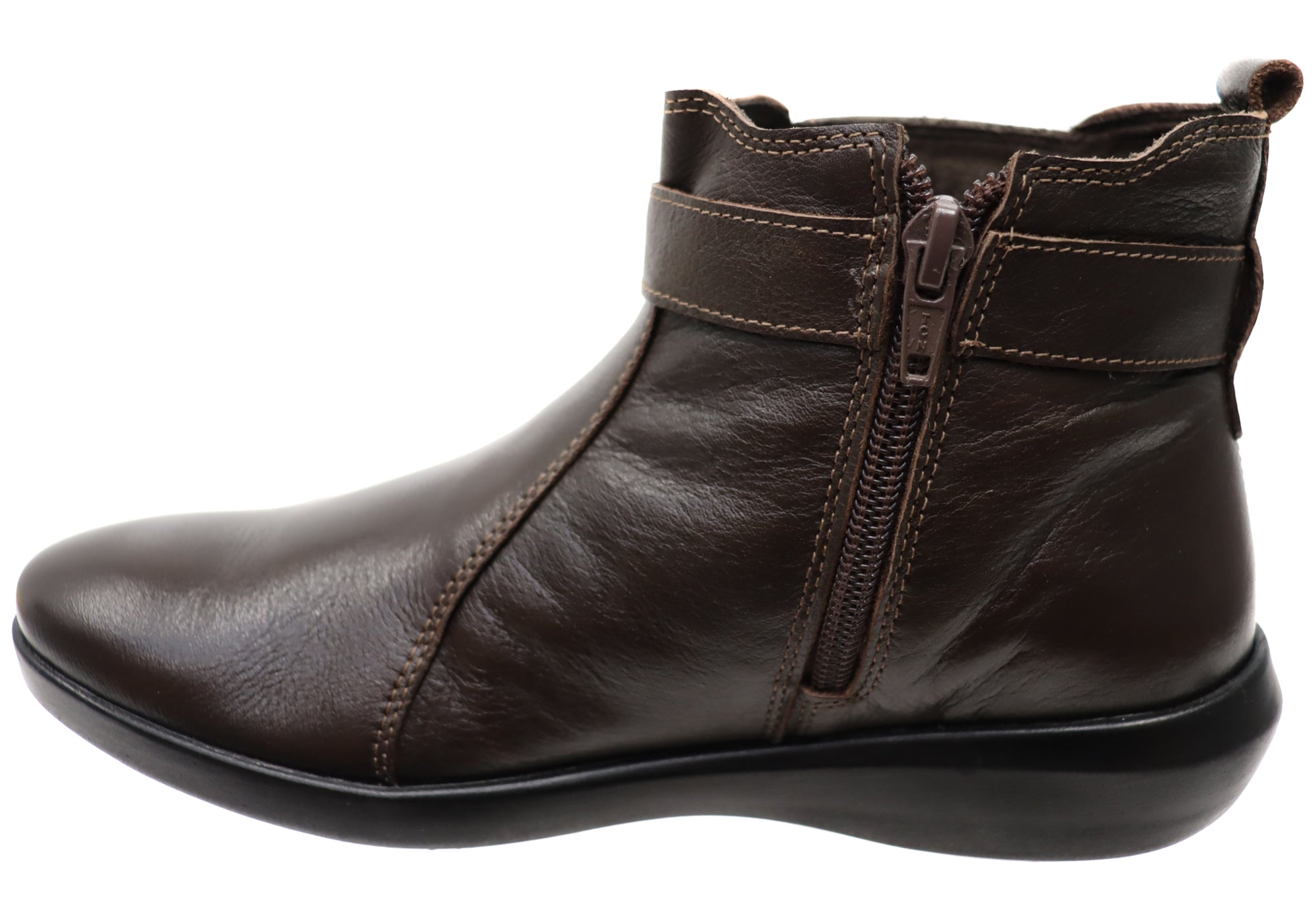 Perlatto Tess Women's Comfortable Leather Ankle Boots - Brazilian Made Leather Booties for Women - Perfect for Office, Casual Outfits and Fall Fashion