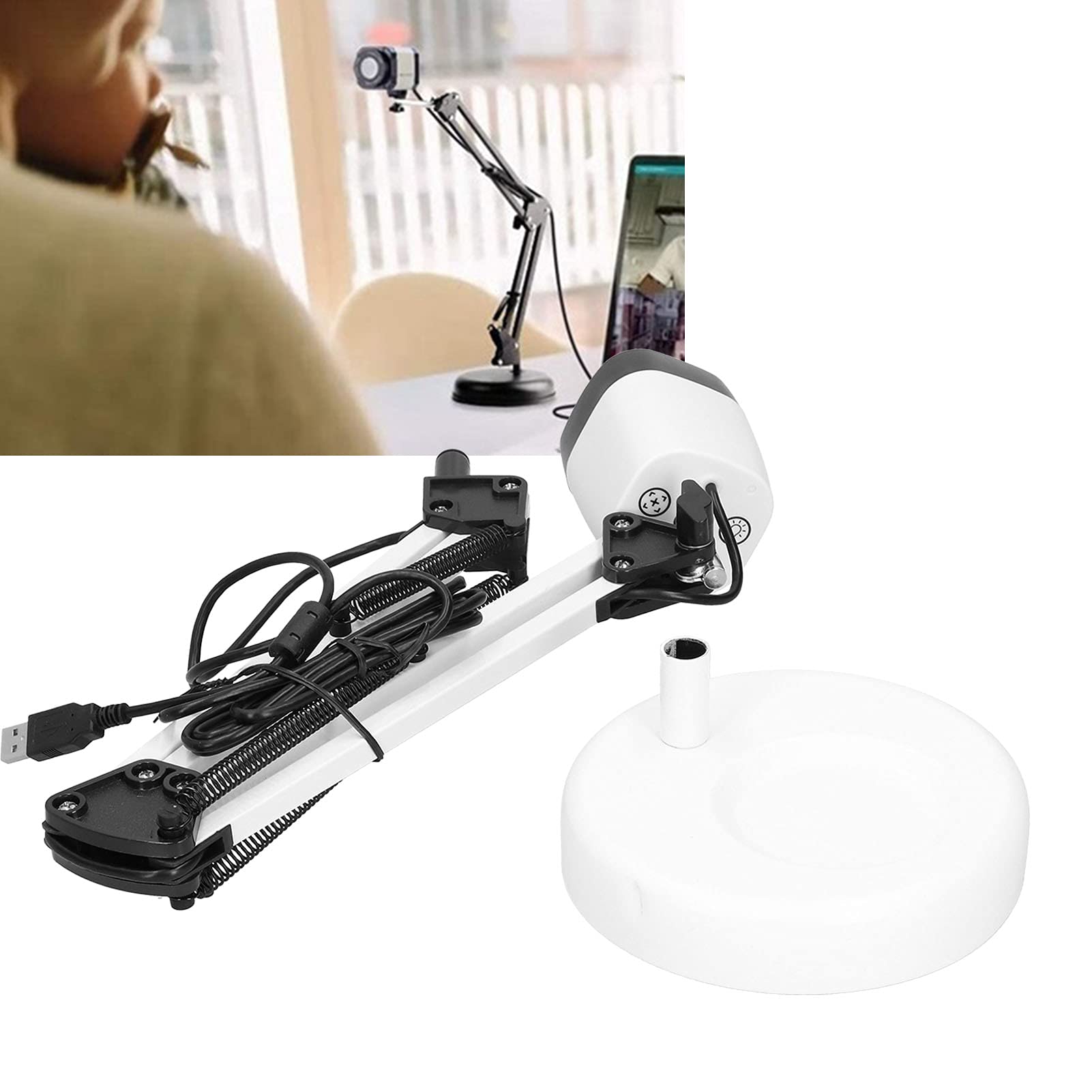 HD USB Document Camera for Video Conferencing - Portable Adjustable A3 Size Webcam with High Definition | Perfect for Online Teaching, Remote Work & Webinars