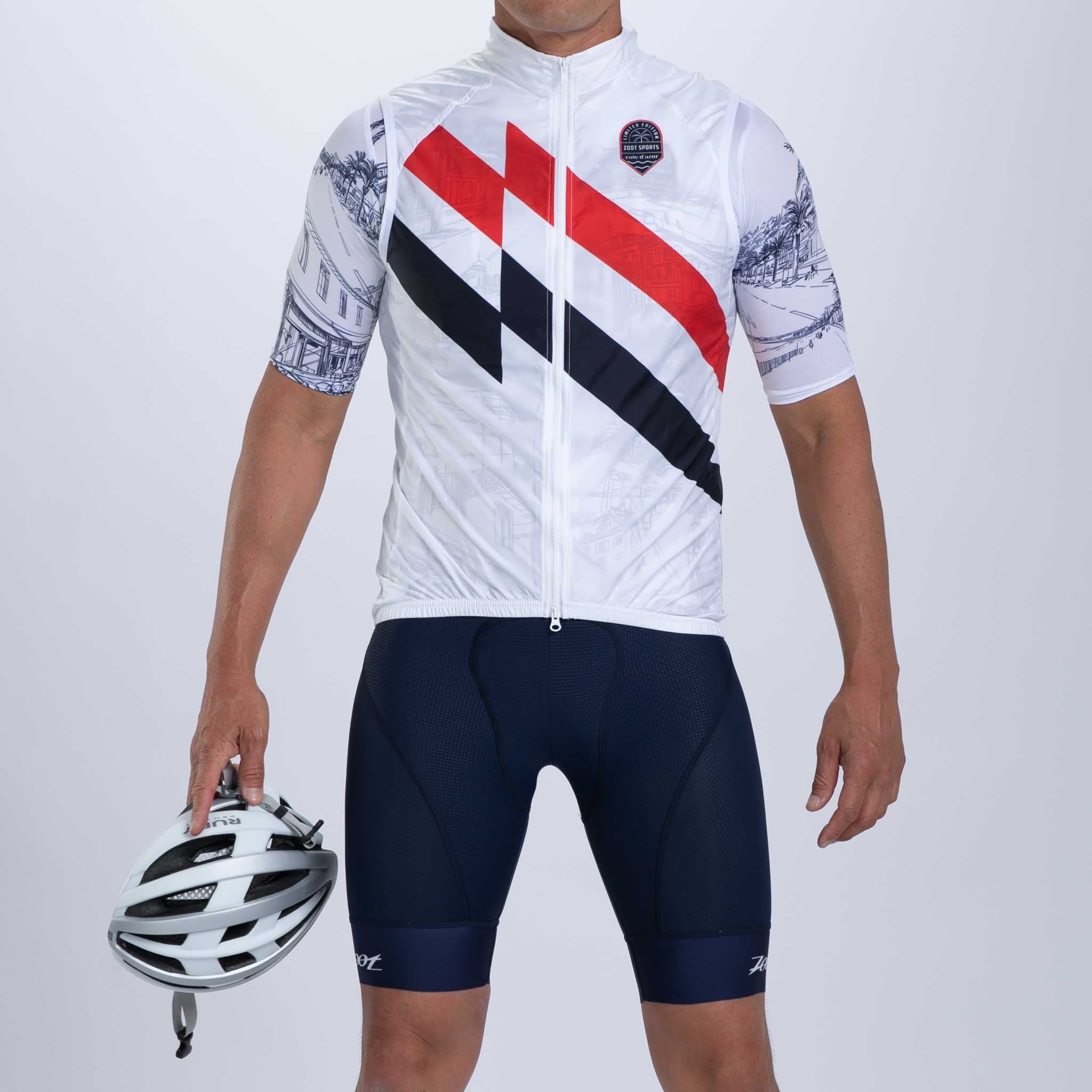 Men's Limited Edition Cycling Vest - Breathable & Lightweight for Outdoor Sports | Perfect for Biking, Running & Hiking in Cote d'Azur