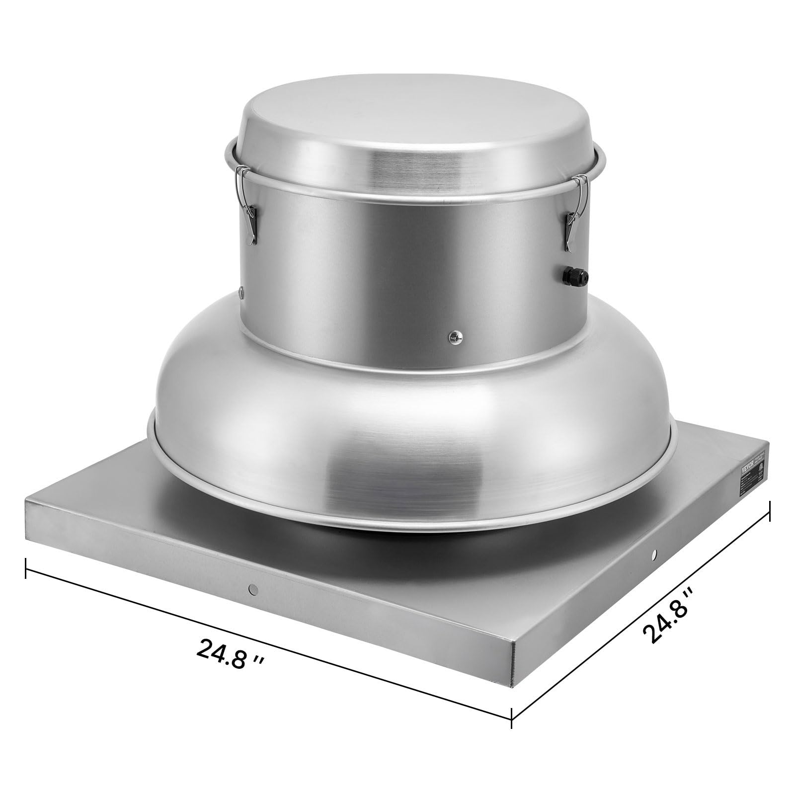VEVOR 2400 CFM High-Speed Direct Drive Up-Blast Exhaust Fan - 250W Commercial Roof Ventilation for Restaurants, Kitchens & Food Trucks - Ideal for Smoke, Heat and Odor Removal