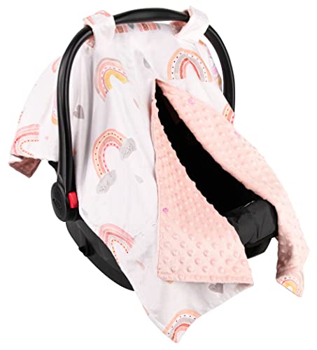 Premium Minky Baby Car Seat Cover - Soft & Breathable, 40