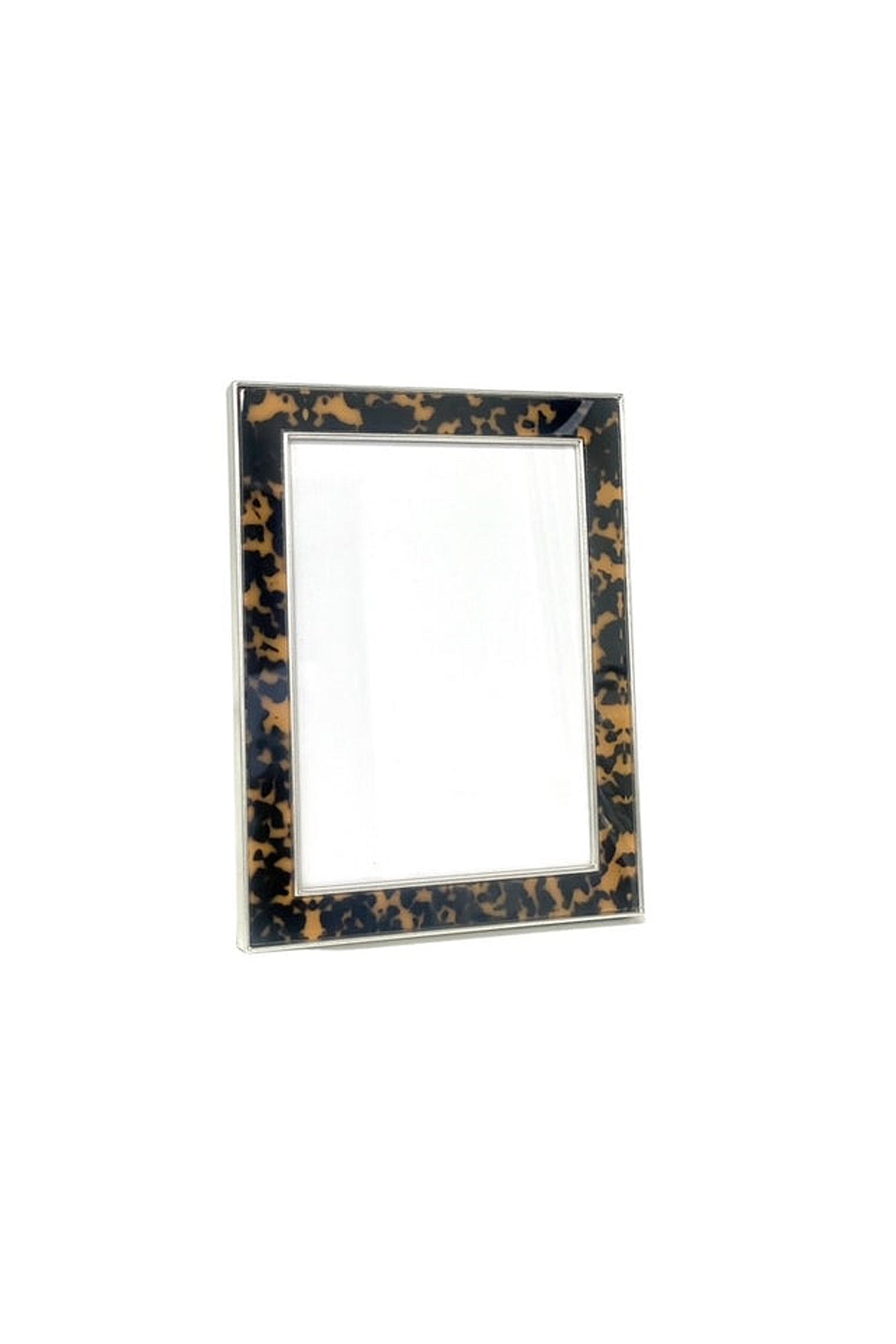 Vintage Style Husk Enamel Picture Frame - Rustic Home Decor for Wall Photos, Artwork & Memories - Perfect for Living Room, Bedroom & Office Display