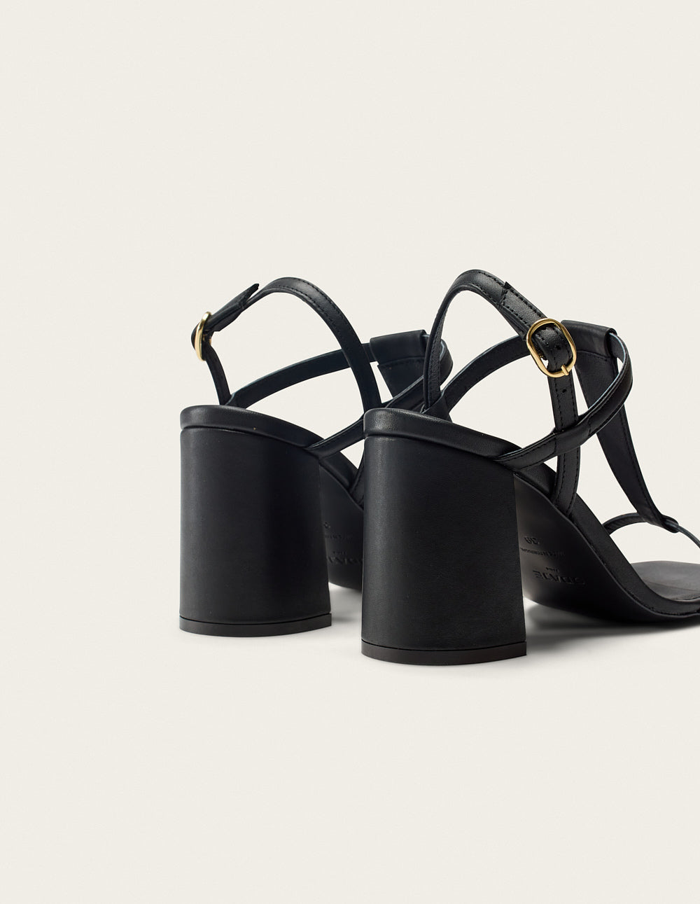 Black Leather High Heel Sandals Joy - Stylish & Comfortable Women's Dress Shoes for Parties, Weddings & Evening Events