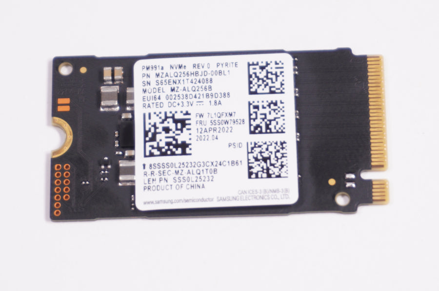Lenovo 00UP747 256GB NVMe PCIe Gen 3x4 M.2 2242 SSD Drive - High-Speed Laptop Storage Upgrade for Faster Boot & Gaming Performance