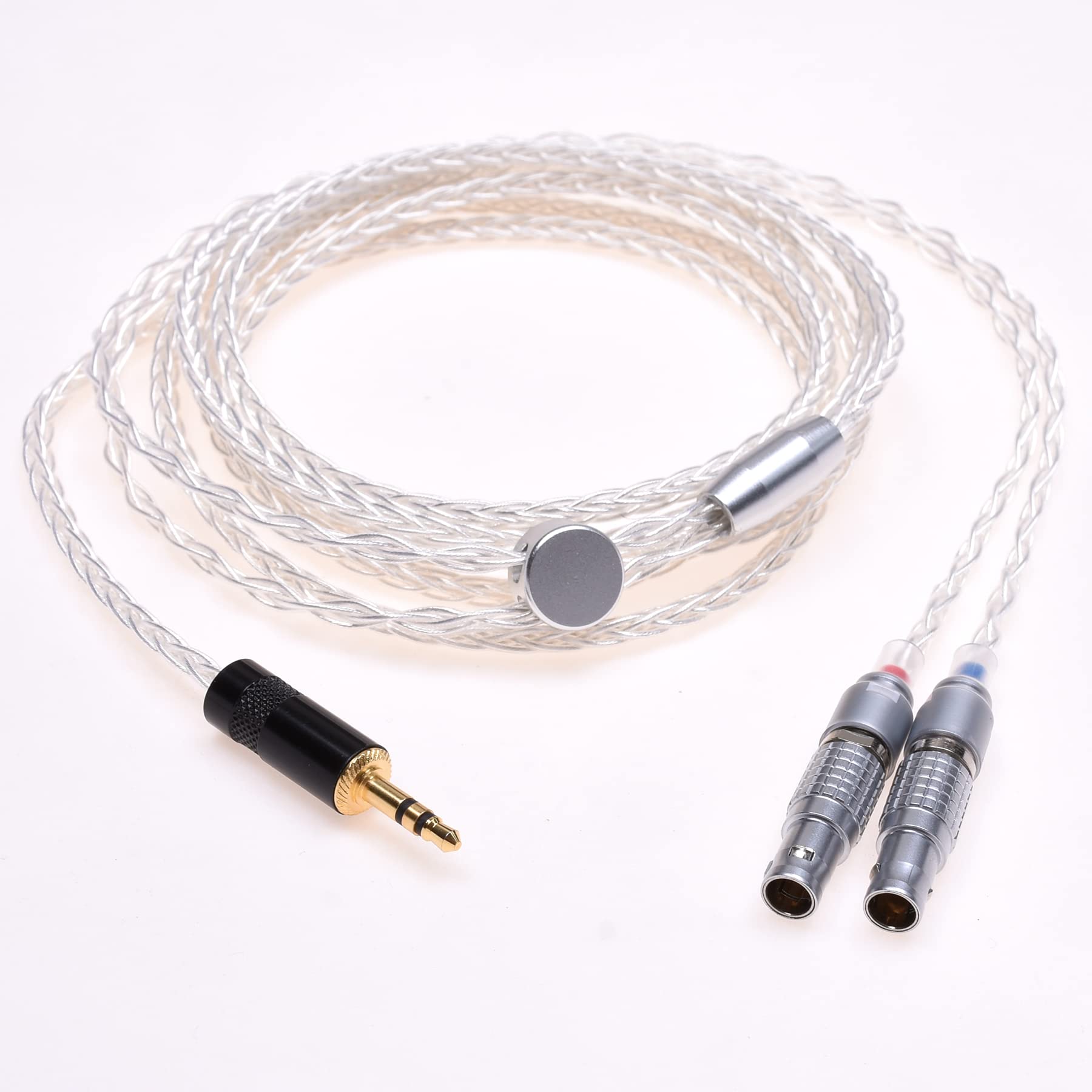 Premium Silver Plated Headphone Upgrade Cable for Focal Utopia Ultra - 8FT High-Quality Audio Cable with 3.5mm Stereo Jack - Perfect for Audiophiles, Studio Recording & Hi-Fi Music Listening