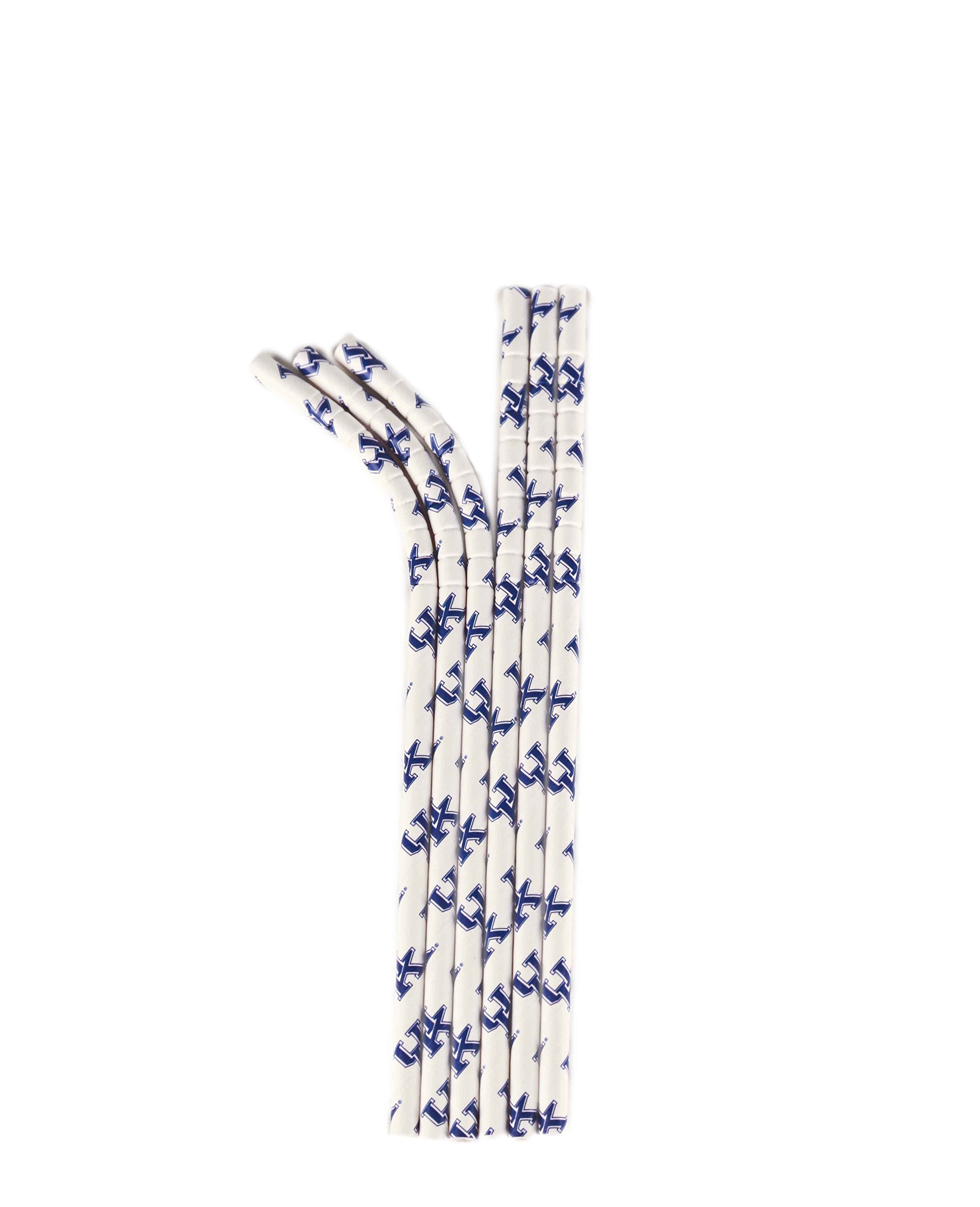 Kentucky Wildcats Paper Drinking Straws - Eco-Friendly Disposable Straws, 24 Count - Perfect for Game Day Parties, Tailgates & College Sports Events