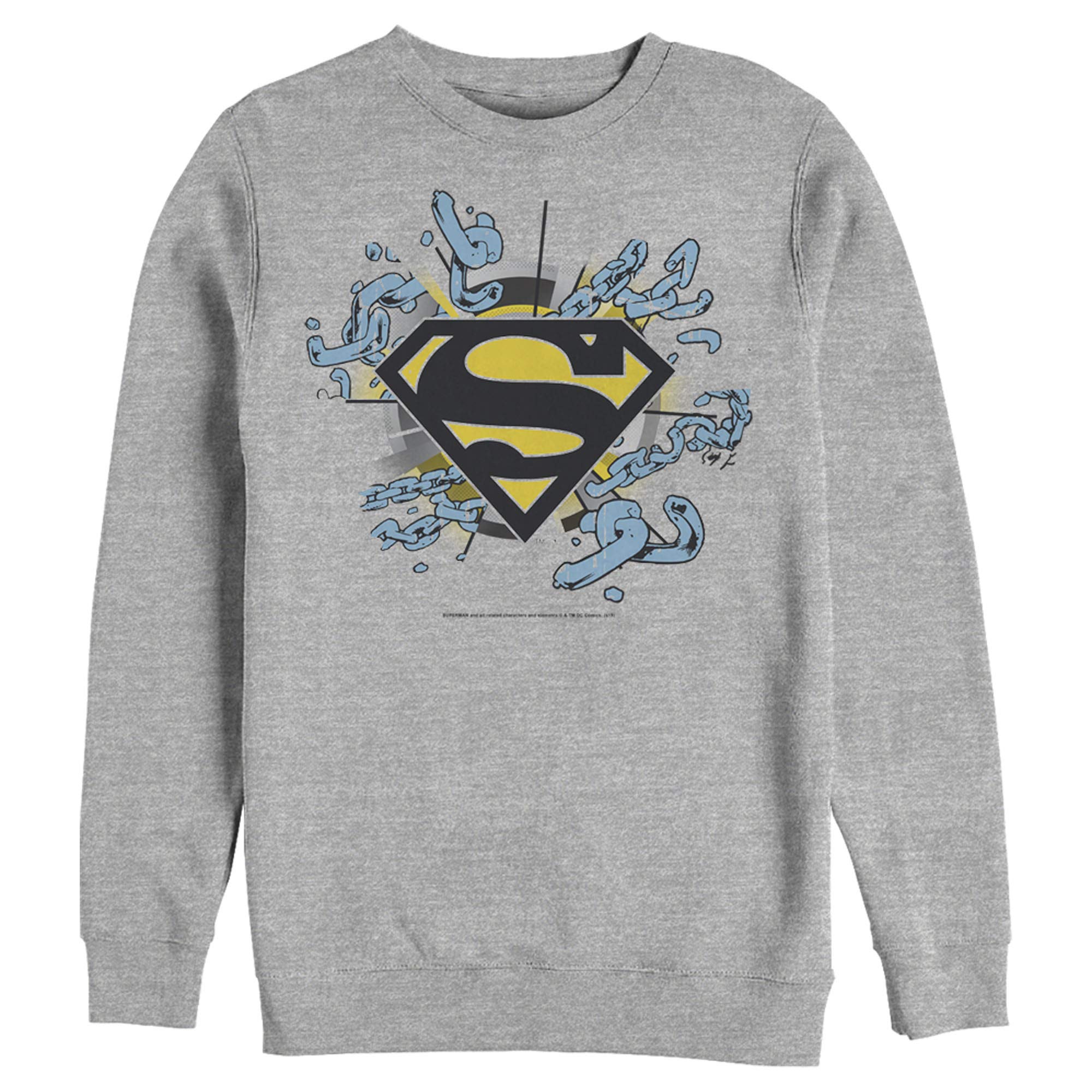 Men's Superman Logo Sweatshirt - Casual Superhero Style for Fans