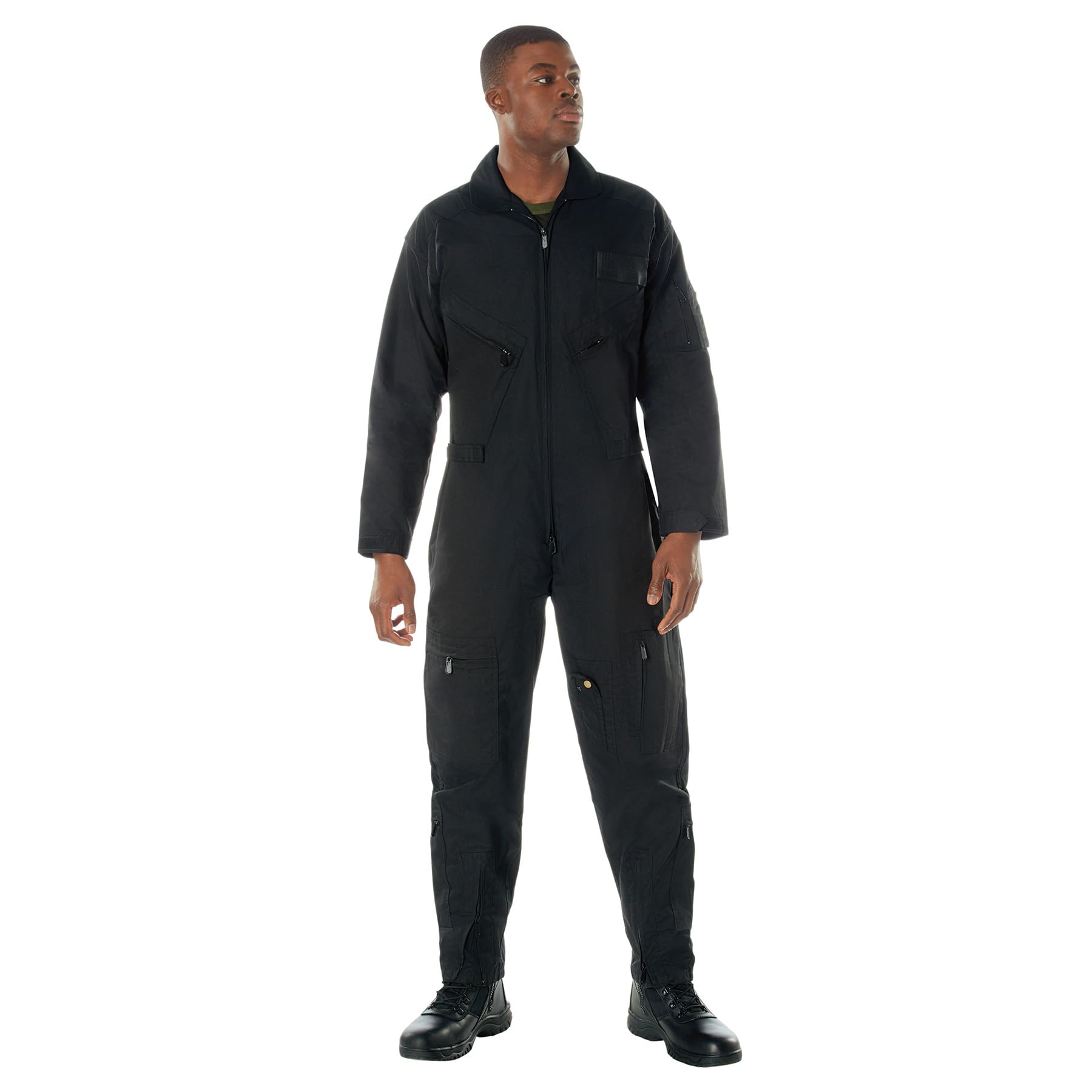 Rothco Men's Flight Suit - Authentic Pilot Coveralls for Aviation, Cosplay & Costume | Durable Jumpsuit for Halloween, Airsoft & Military Reenactment