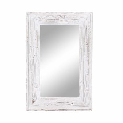 A Reflection of Home: The Rustic Wood Framed Rectangular Wall Mirror