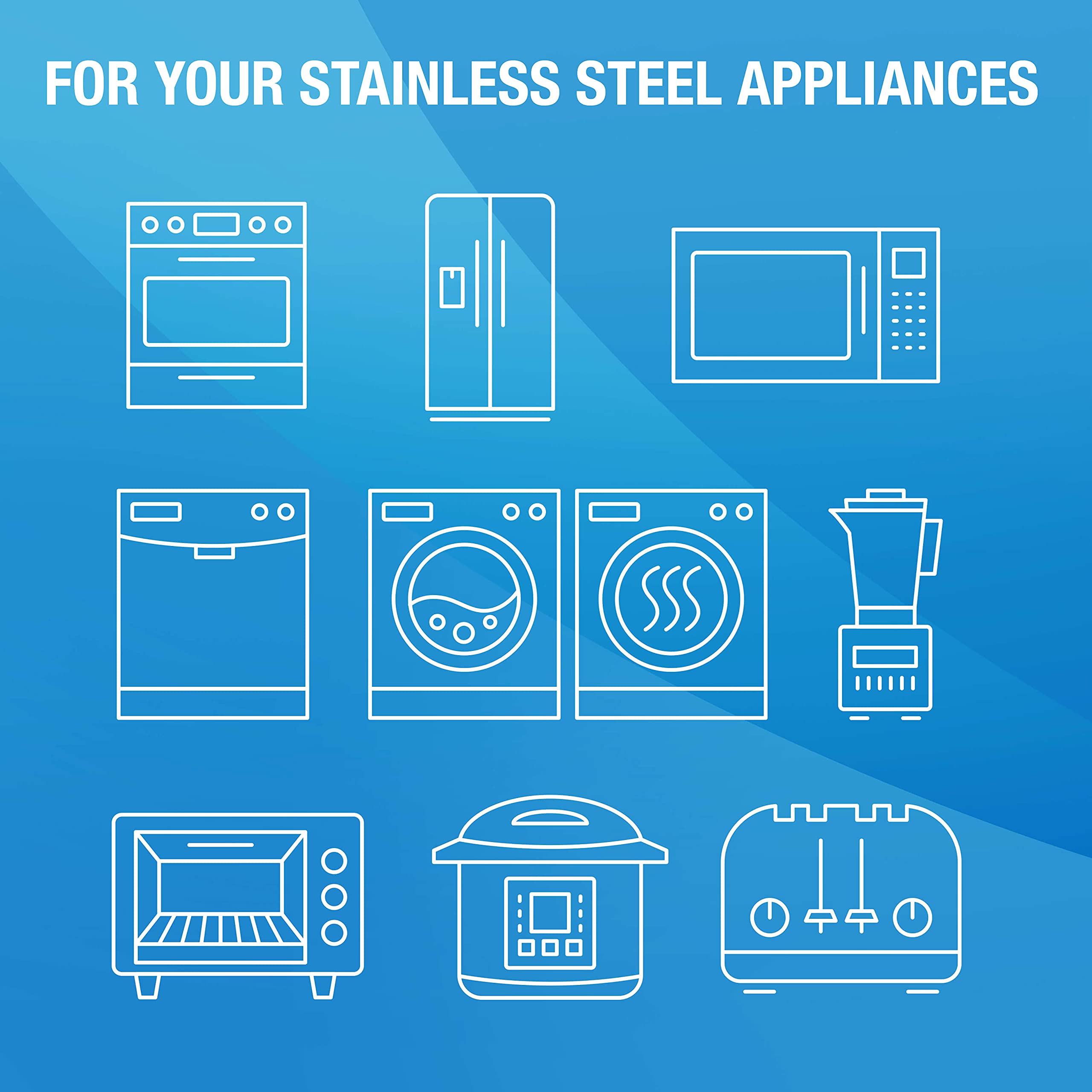 MiracleWipes for Stainless Steel - 30 Count | Removes Fingerprints & Smudges | Perfect for Kitchen Appliances, Oven, Refrigerator, Dishwasher, Microwave, Sink, Range Hood & Grill | Quick Cleaning Solution for Shiny Surfaces