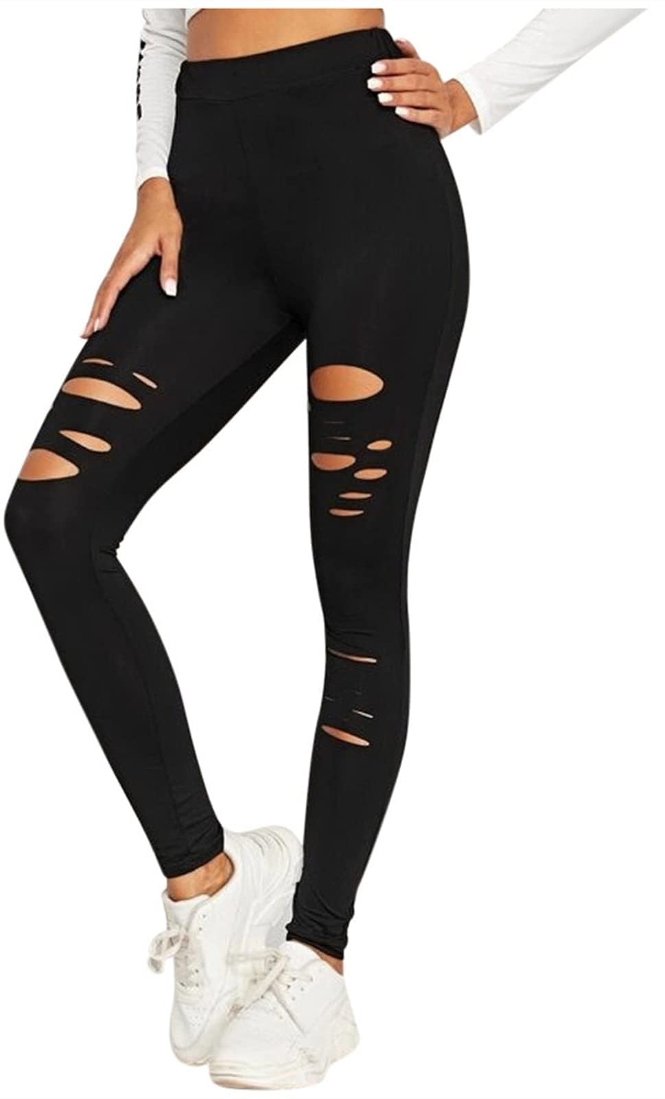 Ripped Warrior High Waist Tummy Control Yoga Pants for Women - Workout Athletic Leggings for Gym, Running & Everyday Wear
