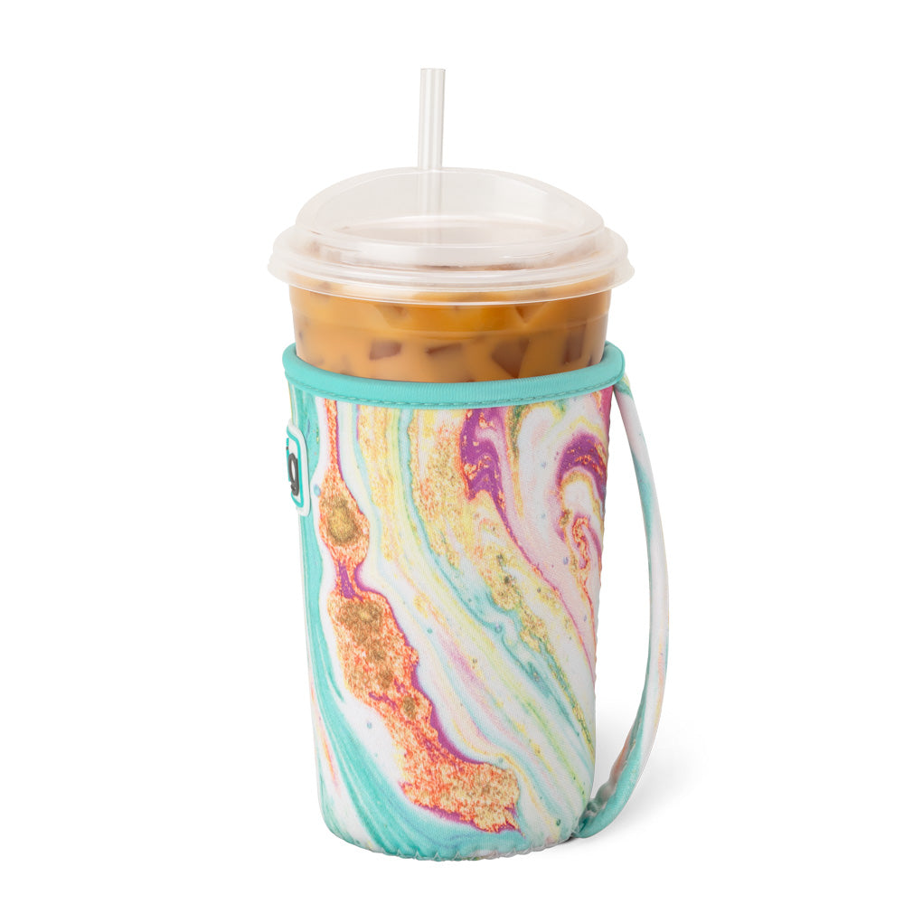 Wanderlust Medium Iced Cup Coolie - Insulated Sleeve for 20oz Tumbler, Perfect for Iced Coffee, Smoothies & Cold Drinks - Great for Travel, Office & Outdoor Activities