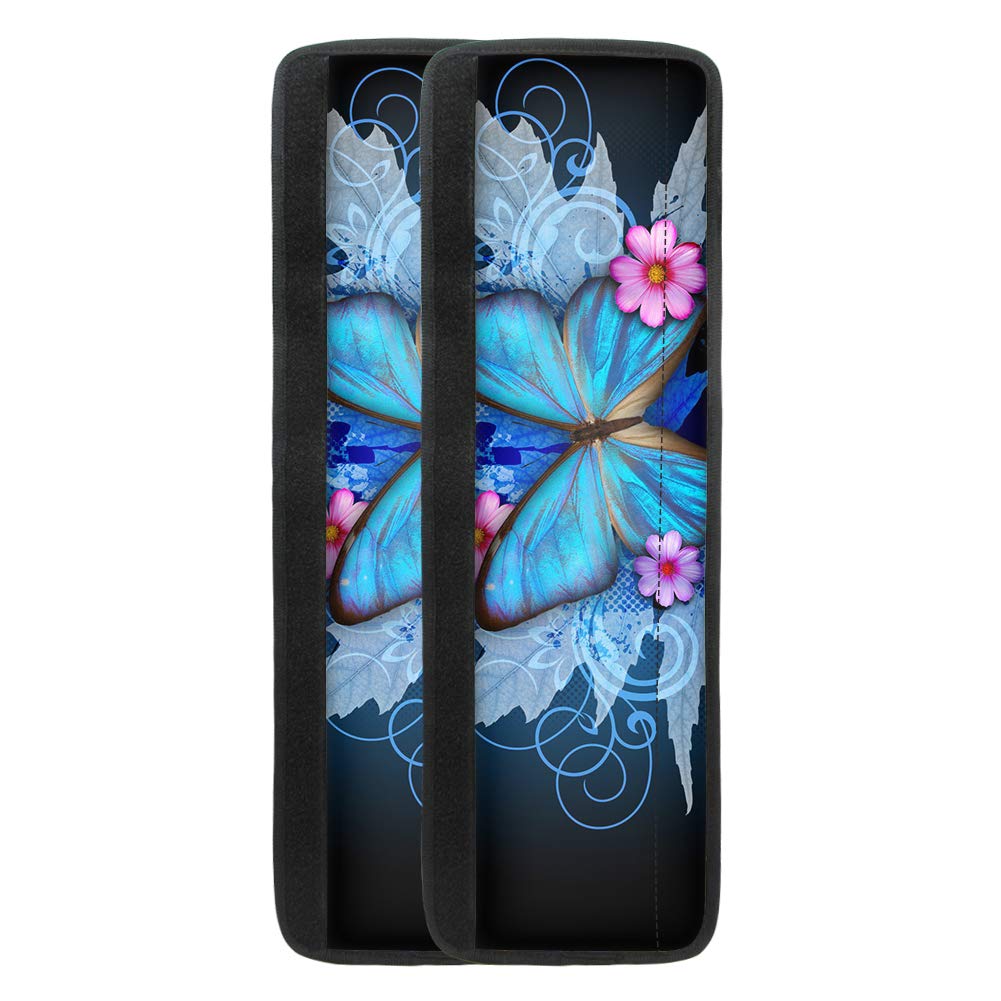 Buybai 2-Pack Blue Butterfly Refrigerator Handle Covers - Durable Kitchen Appliance Protectors for Refrigerator, Microwave & Dishwasher - Festive Christmas Home Decor for Kitchen & Dining Room