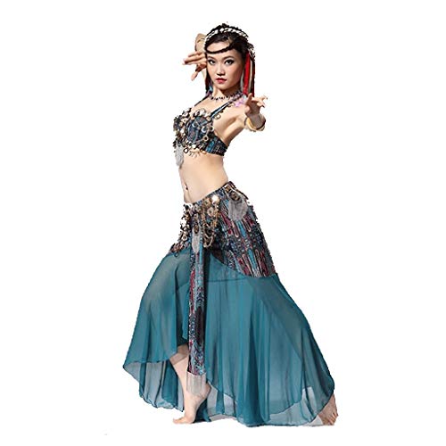 Professional Belly Dance Costume for Women - Tribal Stage Performance Outfit for Adult Dancers | Perfect for Belly Dance Shows, Halloween, Cosplay & Themed Parties