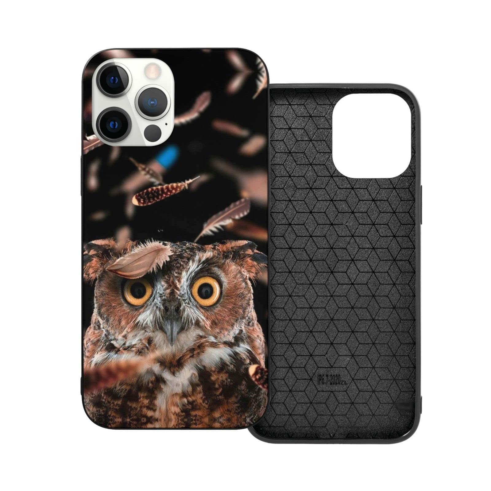Cute Owl Phone Case for iPhone 12 - Soft TPU Shockproof Protective Cover with Crown Design for Women, Men, Boys & Girls | Perfect for Everyday Use, Gifts & Animal Lovers