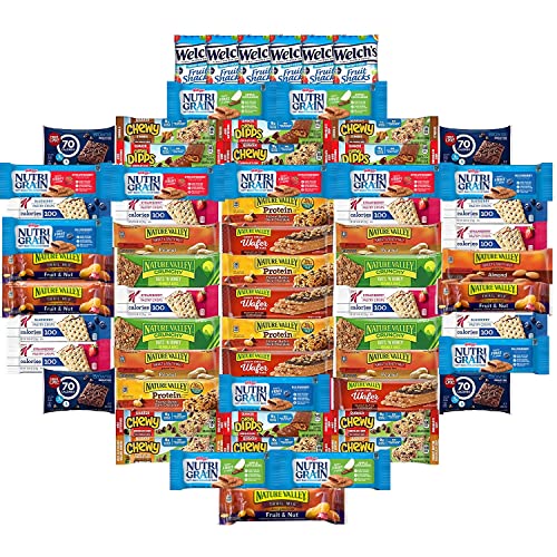 Nature Valley Granola Bars - Healthy Snack Box with Protein Bars, Low Carb Keto Snacks (65 Count) - Perfect for Fitness, Hiking, Workouts & On-the-Go Energy Boost