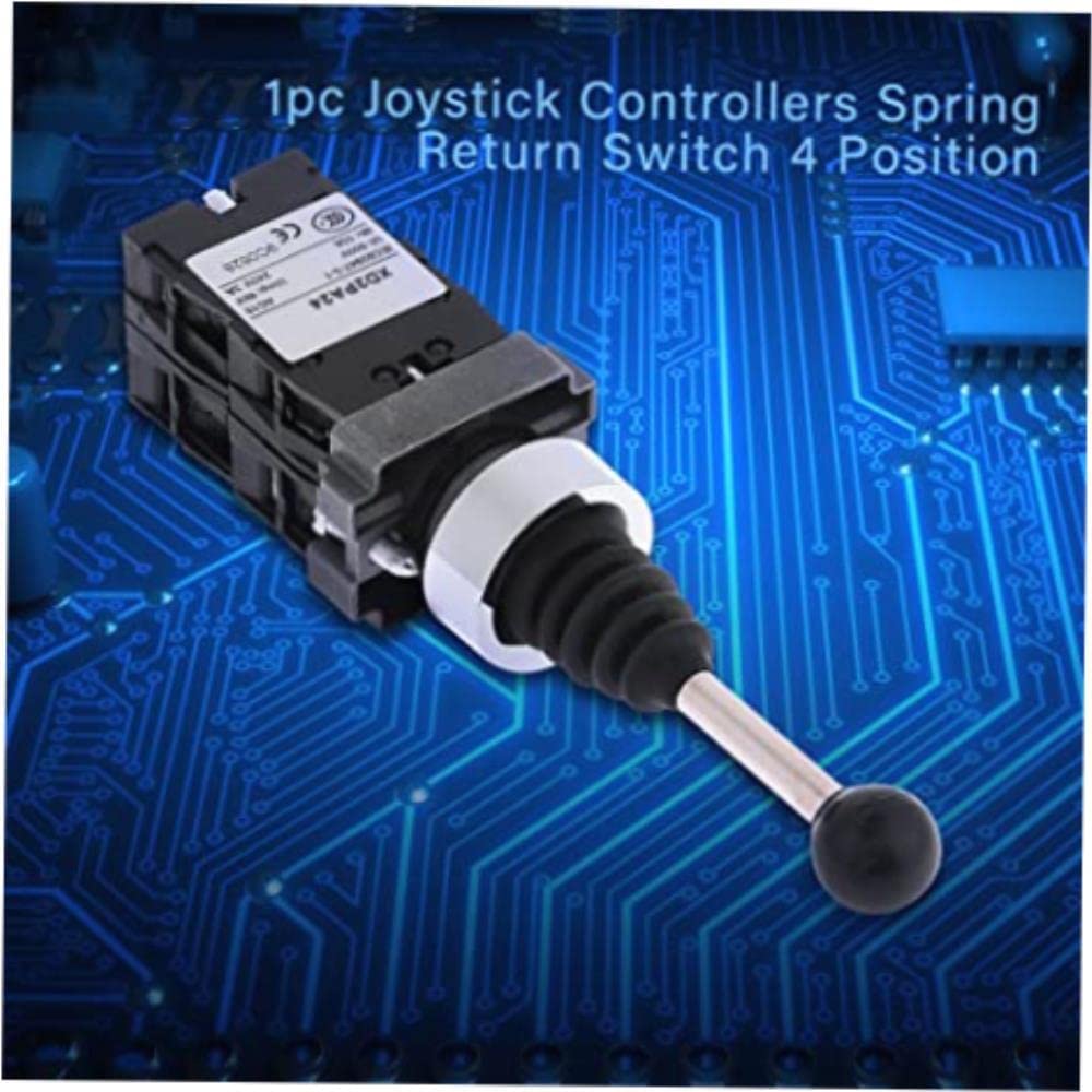 Premium Spring-Loaded Joystick Controllers with 4-Position Rotary Switches & Microswitches - Professional Gaming Accessories for PC, Arcade & Flight Simulators - Perfect for Competitive Gaming & Retro Arcade Setup