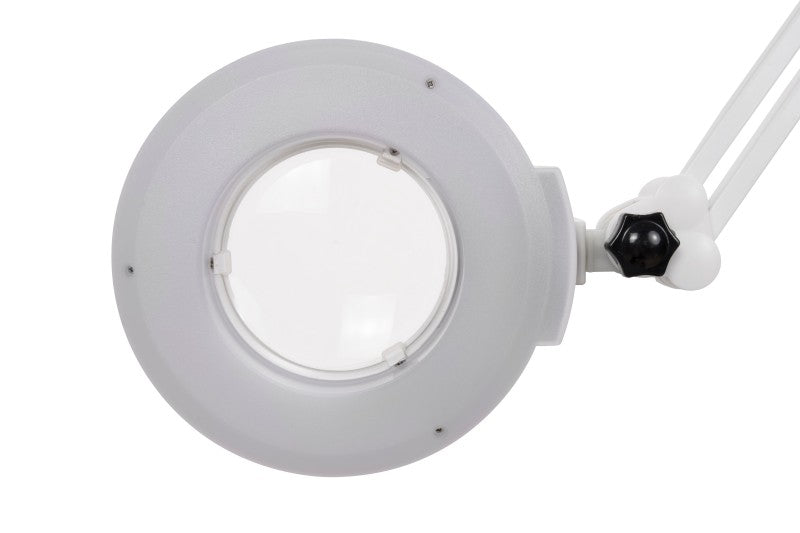 Silverfox LED Magnifying Lamp with 5X Magnifier - Adjustable Desk Clamp Light for Reading, Crafts, Jewelry Making & Close Work - Bright 5500K Daylight White Light