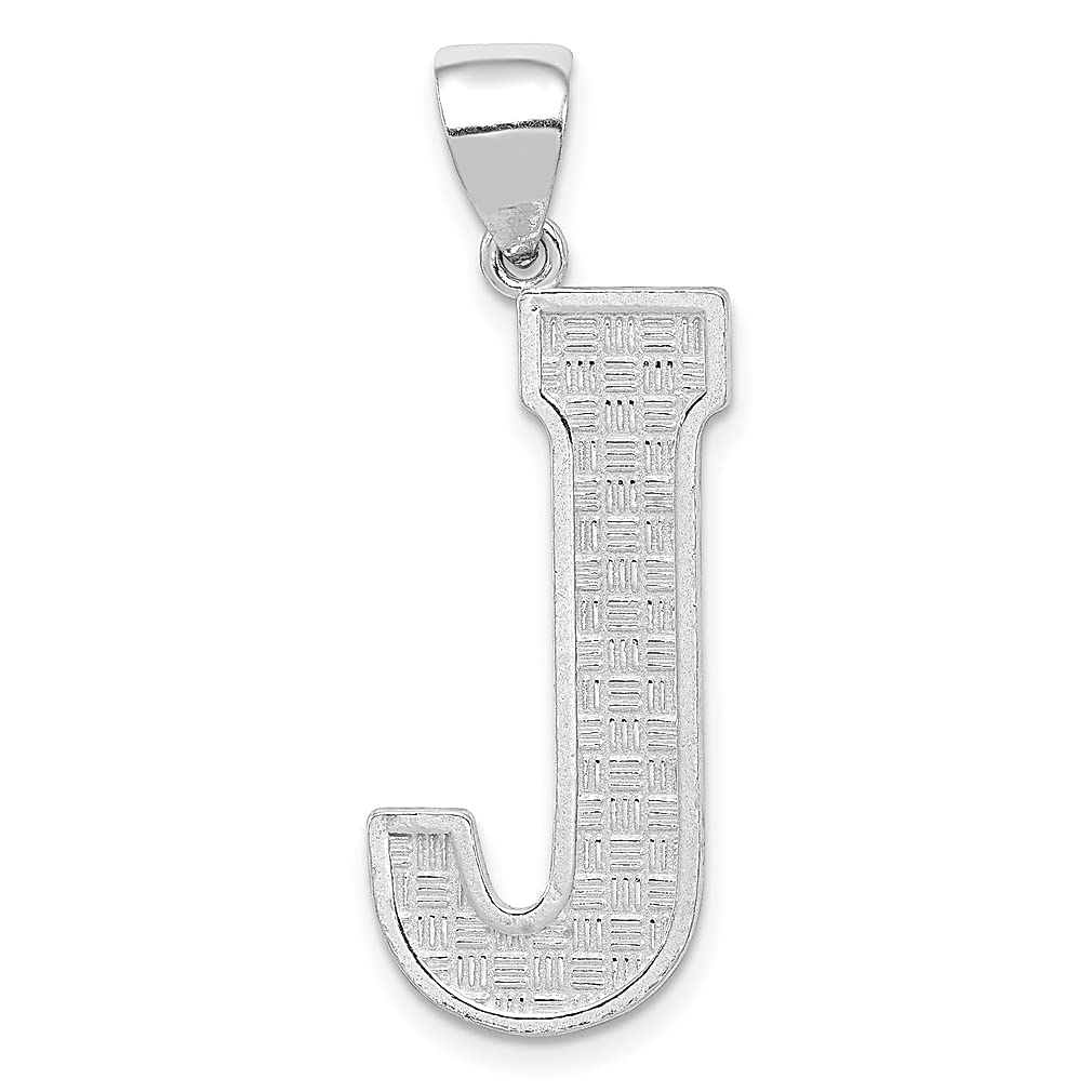925 Sterling Silver Letter J Initial Monogram Pendant Necklace for Women - Personalized Name Jewelry Gift for Her - Perfect for Birthdays, Anniversaries & Special Occasions