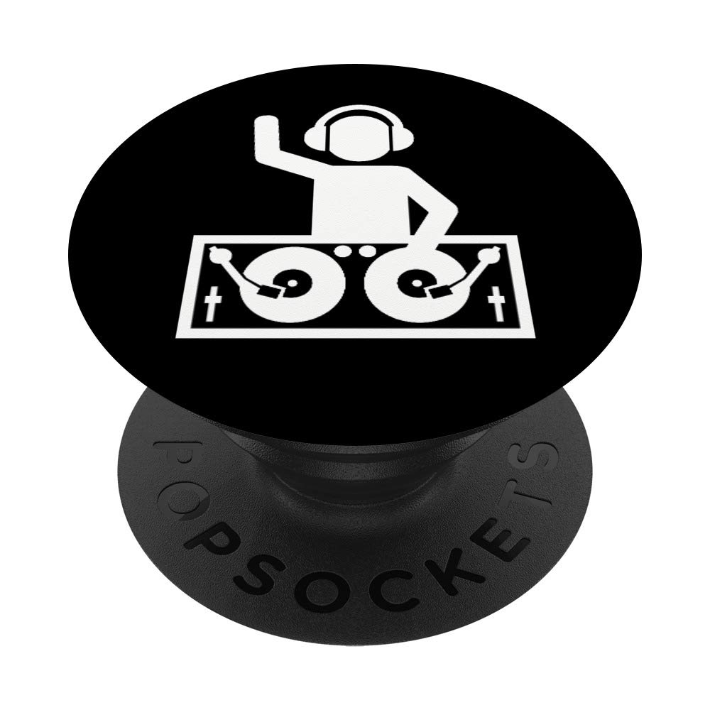 DJ Turntable PopSockets Phone Grip & Stand - Swappable Phone Accessory for DJs, Music Lovers & Tech Enthusiasts | Perfect for Mixing, Live Performances & Mobile DJ Setup
