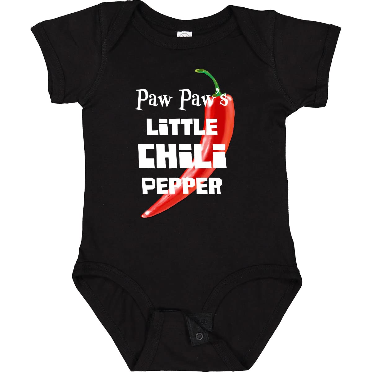 Inktastic Paw Paw's Little Chili Pepper Baby Bodysuit - Cute Infant Onesie for Boys & Girls - Perfect for Family Photos, Holidays & Everyday Wear