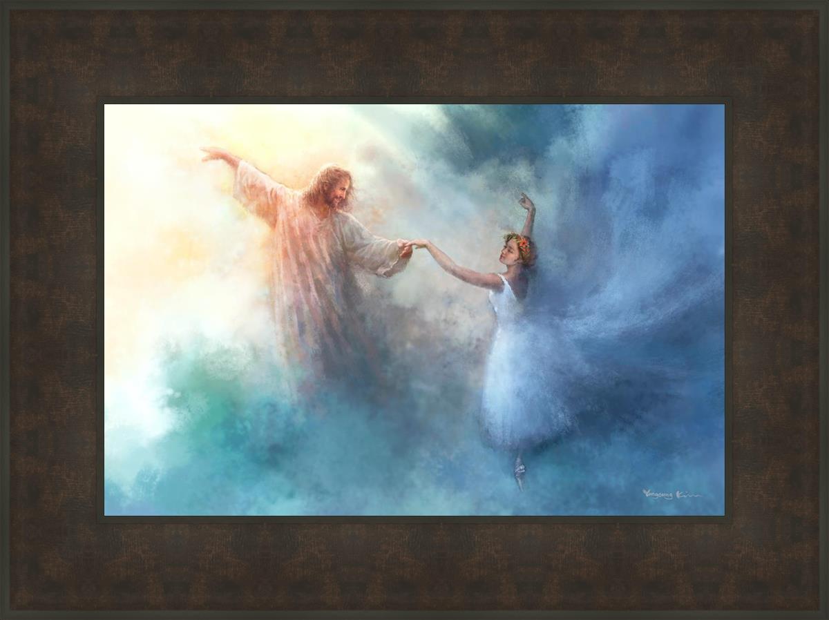 A Pas De Deux By Yongsung Kim - Elegant Ballet Art Print for Home Decor | Perfect for Dance Studios, Living Rooms & Gift Ideas