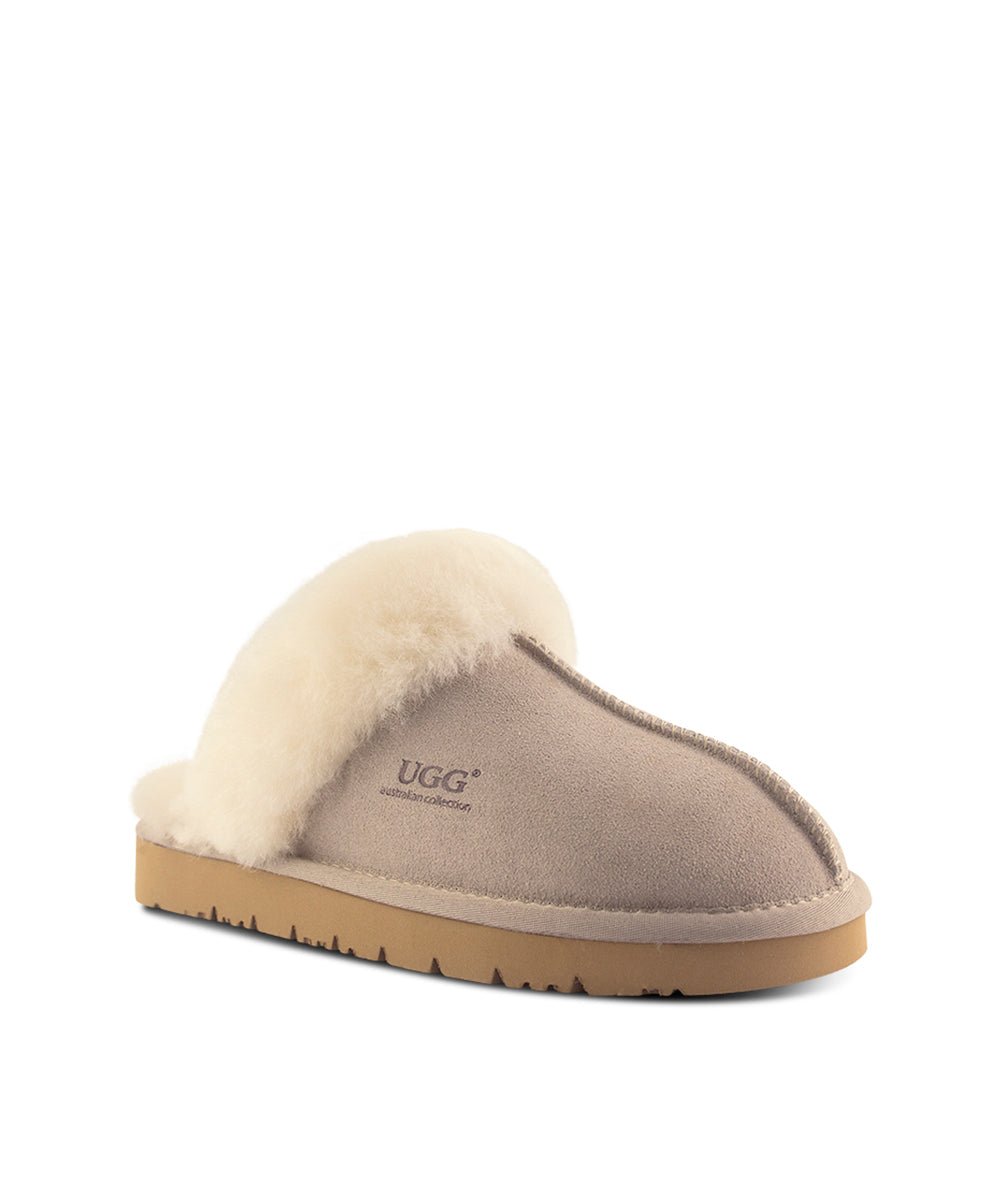 Men's UGG Fuzzy Slippers - Soft Indoor/Outdoor House Shoes with Cozy Fleece Lining - Perfect for Winter Comfort at Home, Office or Travel