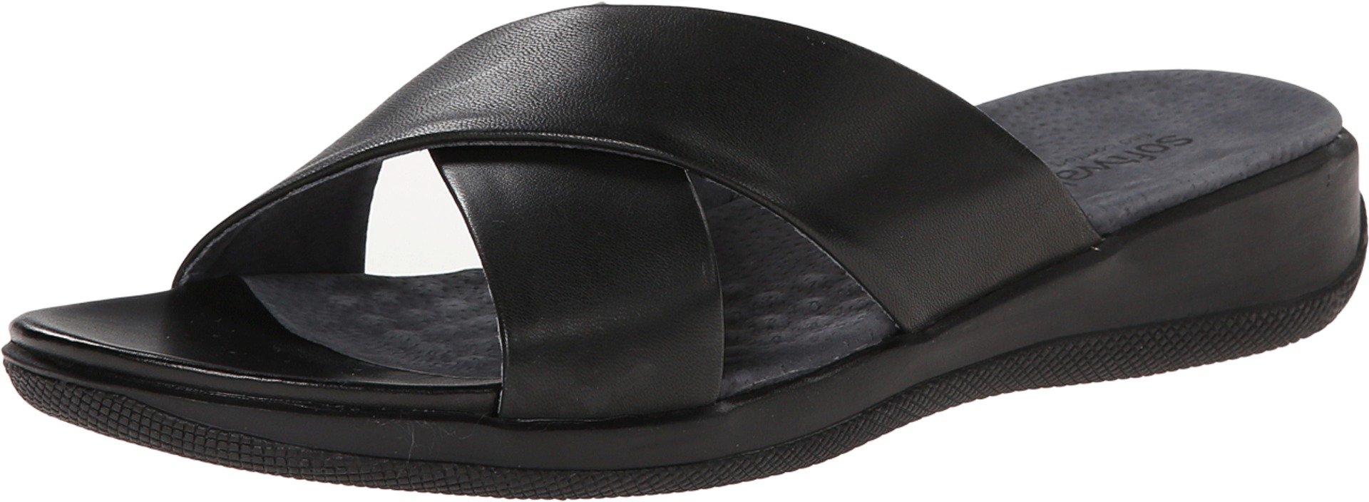SoftWalk Women's Comfortable Flat Sandals - Lightweight & Supportive for Walking, Travel, and Summer Outfits