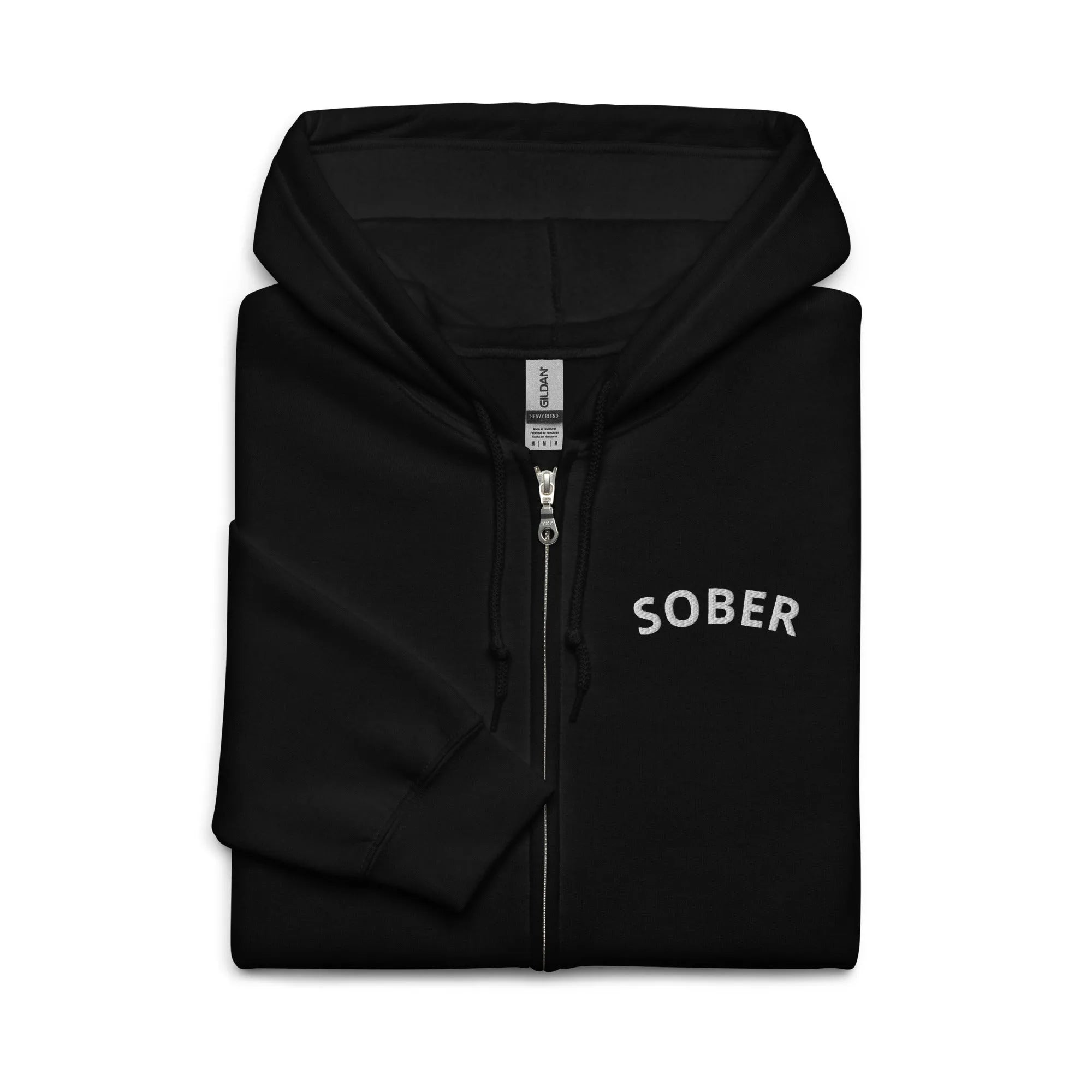 Sober Embroidered Unisex Hoodie - Comfortable Pullover Sweatshirt for Men & Women | Perfect for Casual Wear, Street Style & Outdoor Activities