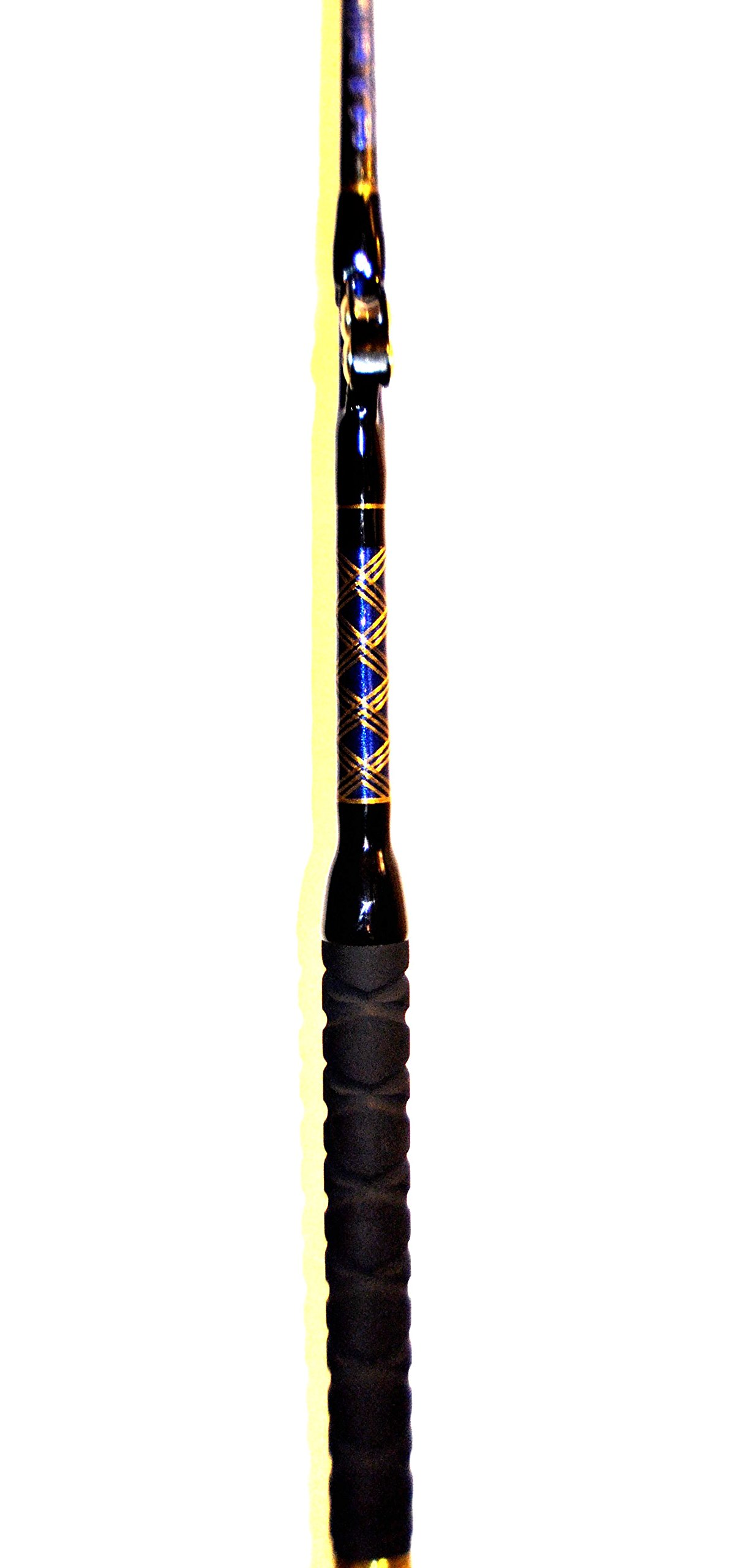 Carbon Fiber Venom PRO Series 80-130LB Fishing Rod - Tournament Grade for Penn & Shimano Reels - Set of 2 PAC Bay Guides - Saltwater & Freshwater Fishing, Offshore & Inshore Angling