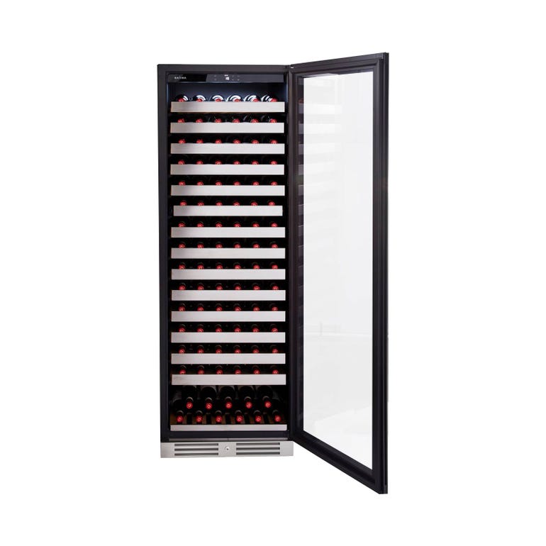 KN168EW 165 Bottle Wine Cooler - Premium Stainless Steel Wine Refrigerator for Home & Commercial Use | Perfect for Restaurants, Bars & Wine Cellars