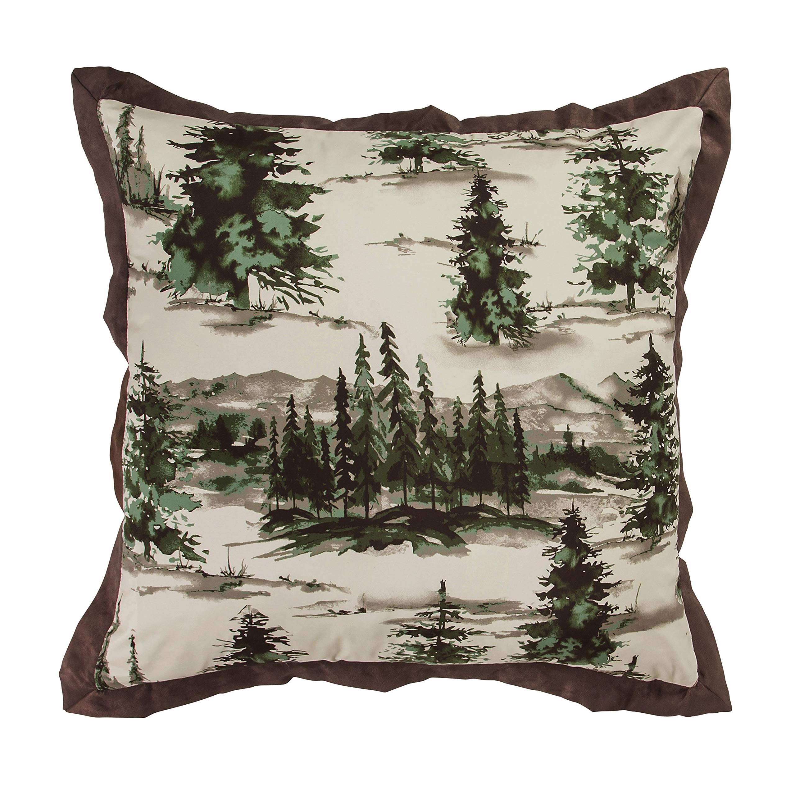 HiEnd Accents Joshua 3-Piece Lodge Comforter Set with Pillow Shams - Queen Size Forest Woods Bedding, Pine Trees Design, Woodland Nature Western Rustic Style | Perfect for Cabin Retreats, Hunting Lodges & Cozy Bedroom Decor