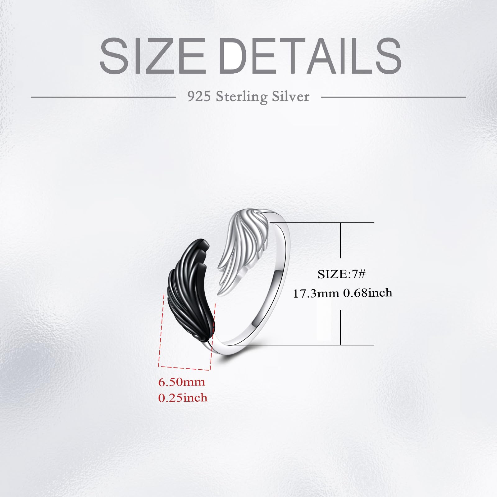 925 Sterling Silver Anxiety Rings for Women & Men - Frog, Wolf, Dragonfly, Hummingbird, Fox, Elephant, Panda, Red Panda & Angel Wings Designs | Open Adjustable Rings for Stress Relief, Fashion Jewelry Gift | Perfect for Daily Wear, Meditation & Self-Care Moments