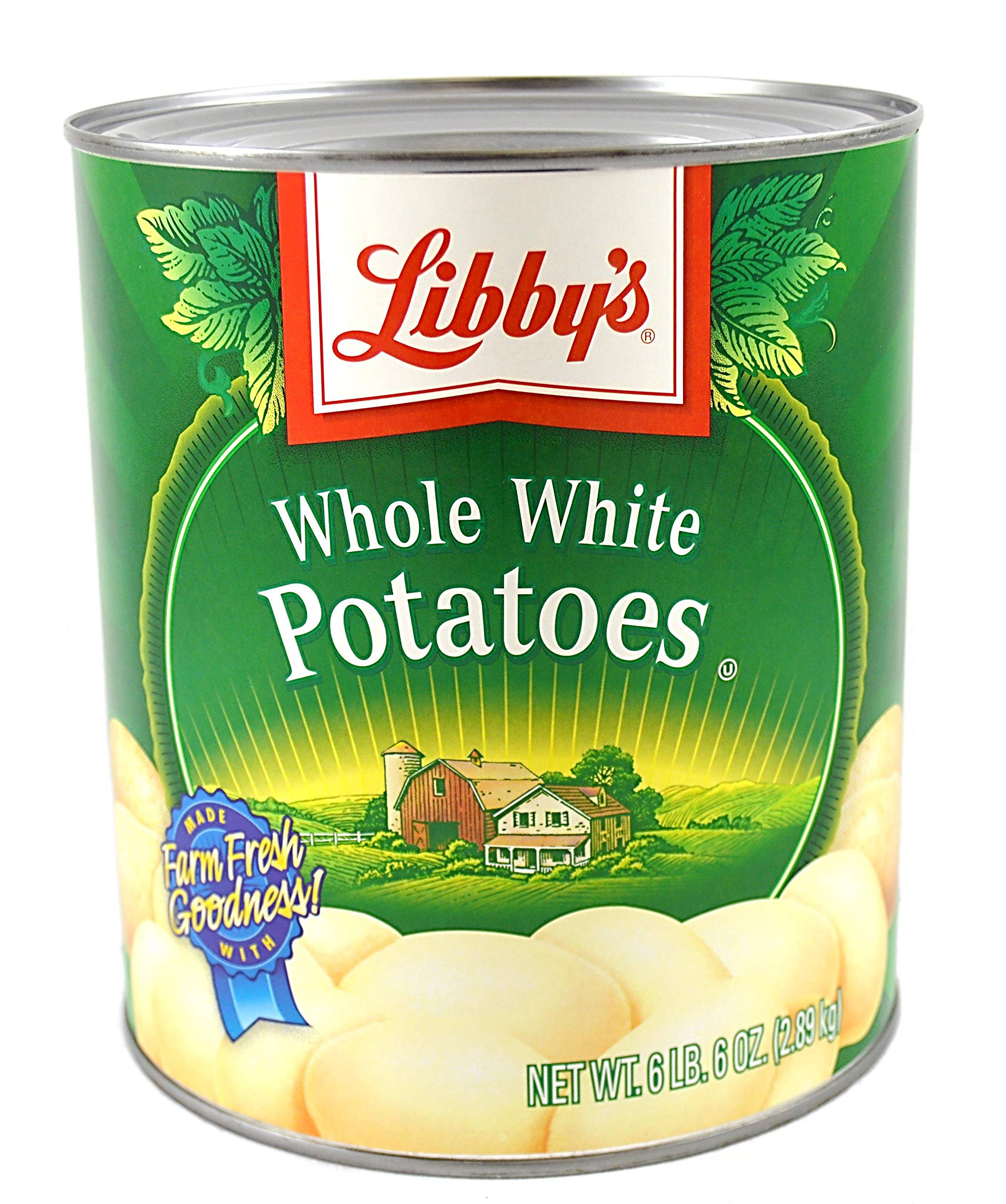 Libbys Whole White Potatoes - No. 10 Can (6 Cans per Case) | Premium Canned Potatoes for Cooking, Baking & Camping Meals