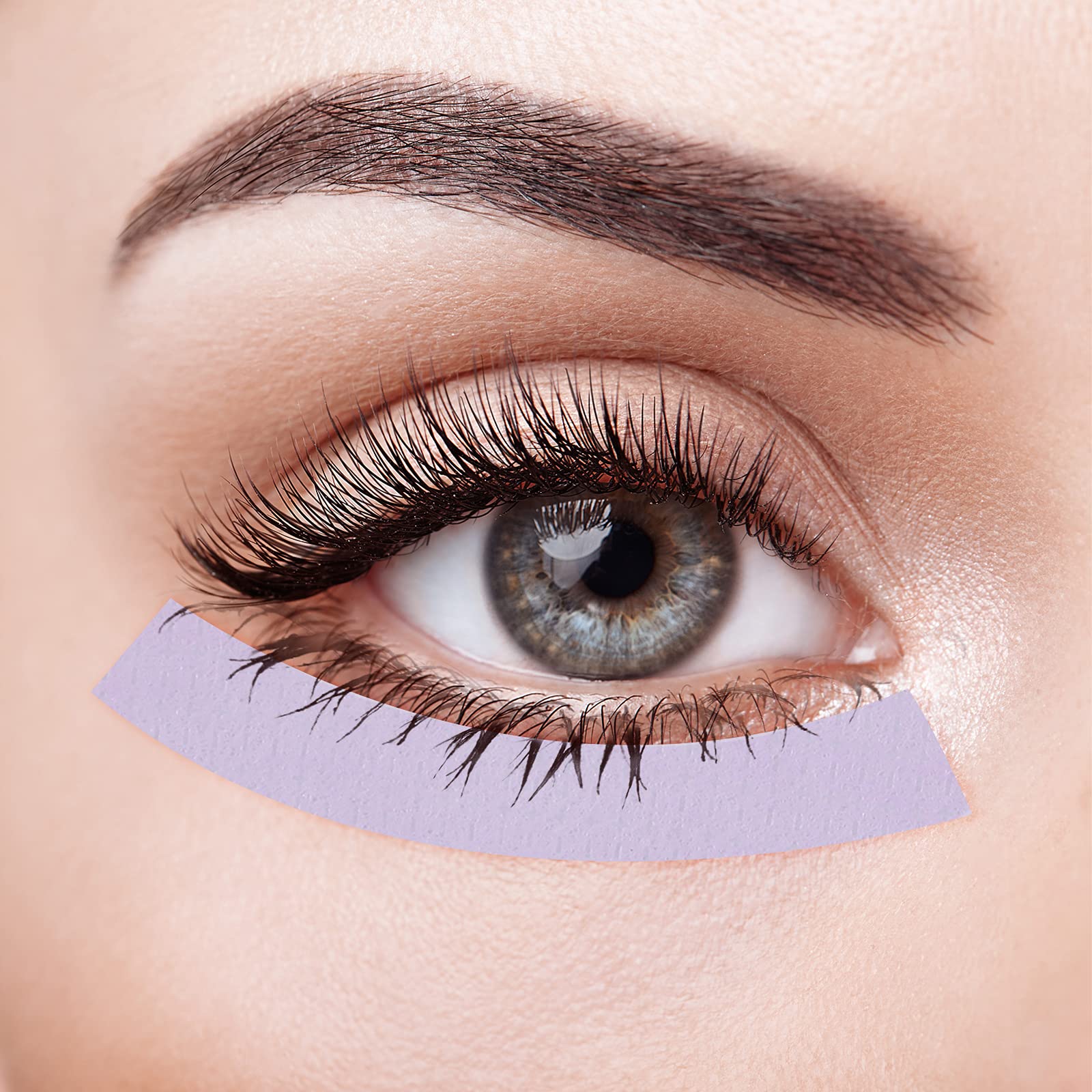 Maitys Breathable Eyelash Extension Tape - 0.5 Inch Wide Non-Woven Fabric Lash Strips with Heart-Shaped Dispenser Cutter (10 Yards, Pink/Purple/Green) | Professional Lash Isolation for Salon & Home Use