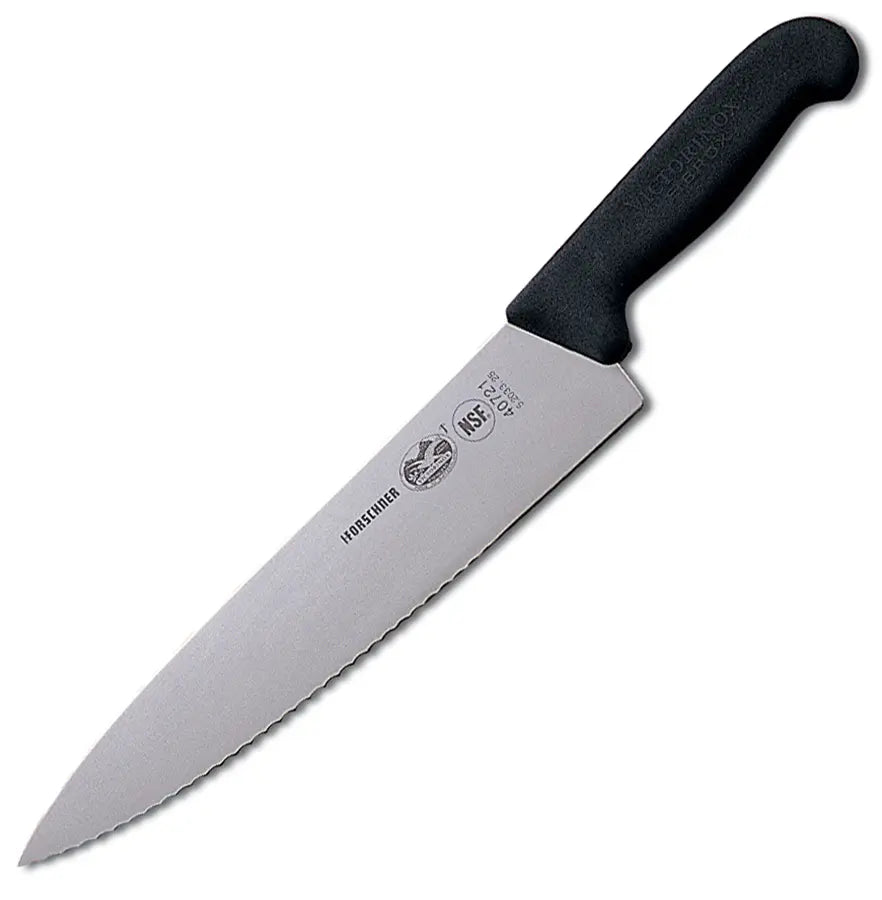 Victorinox 10 Inch Chef's Knife with Wavy Edge - Professional Kitchen Knife for Slicing, Dicing & Chopping - Perfect for Home Cooks & Professional Chefs