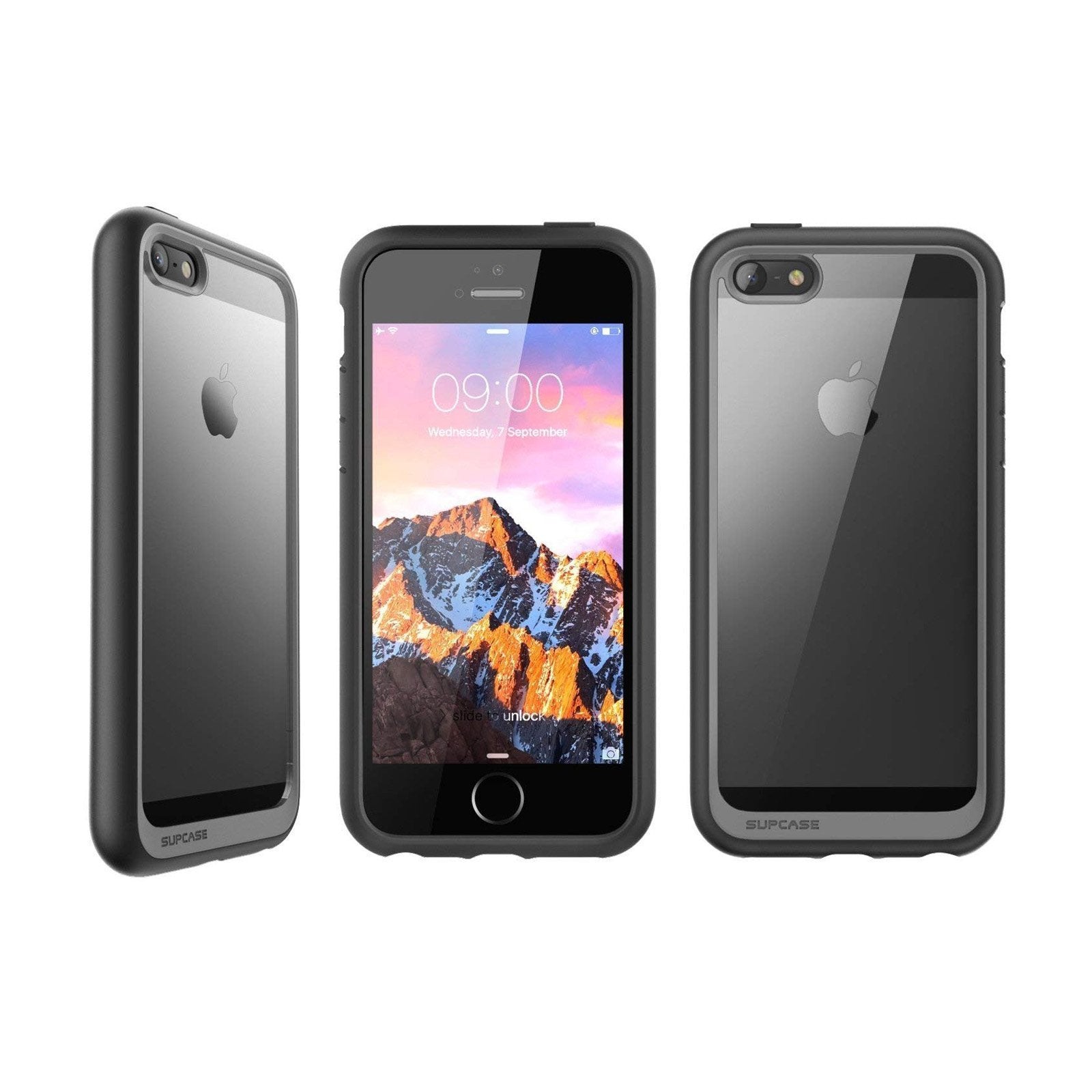 iPhone 5 Unicorn Beetle Slim Clear Protective Case - Shockproof & Scratch Resistant Cover for Everyday Use, Work, and Travel (Black)