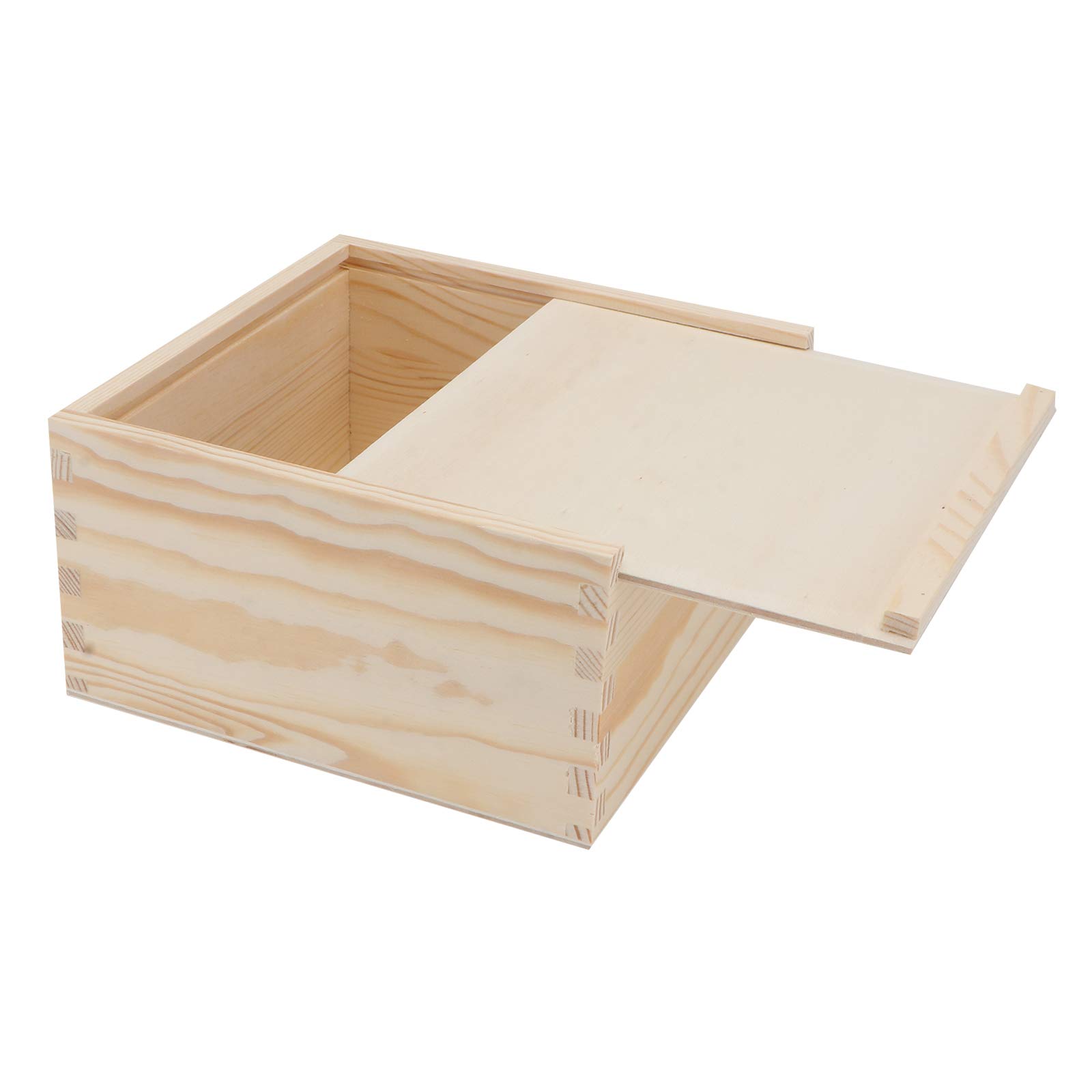 DOITOOL Wooden Wedding Candy Box - Portable Gift for Banquets & Parties (Khaki)