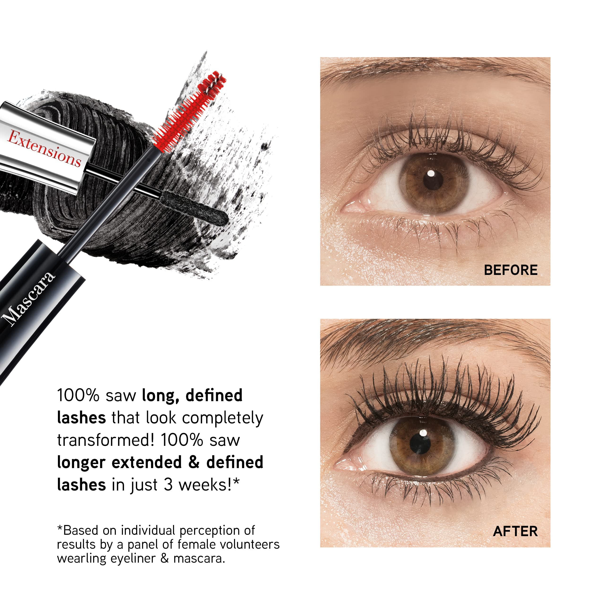 Physicians Formula Eye Booster Volumizing & Lengthening Mascara - Instant Doll Lash Extension Kit in Ultra Black | Hypoallergenic, Dermatologist & Clinically Tested | Cruelty-Free Vegan Mascara for Sensitive Eyes | Perfect for Daily Wear, Special Occasions & Lash Extensions