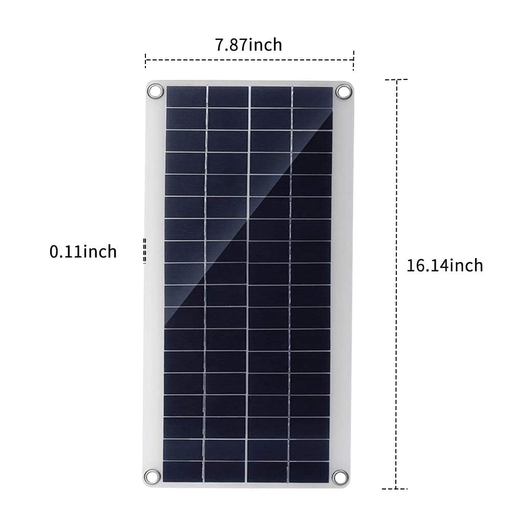 2 Pack High Efficiency Polycrystalline Solar Panels with Dual USB Ports - Portable Solar Charger for Camping, Hiking & Outdoor Adventures | DIY Power Bank Charging Solution