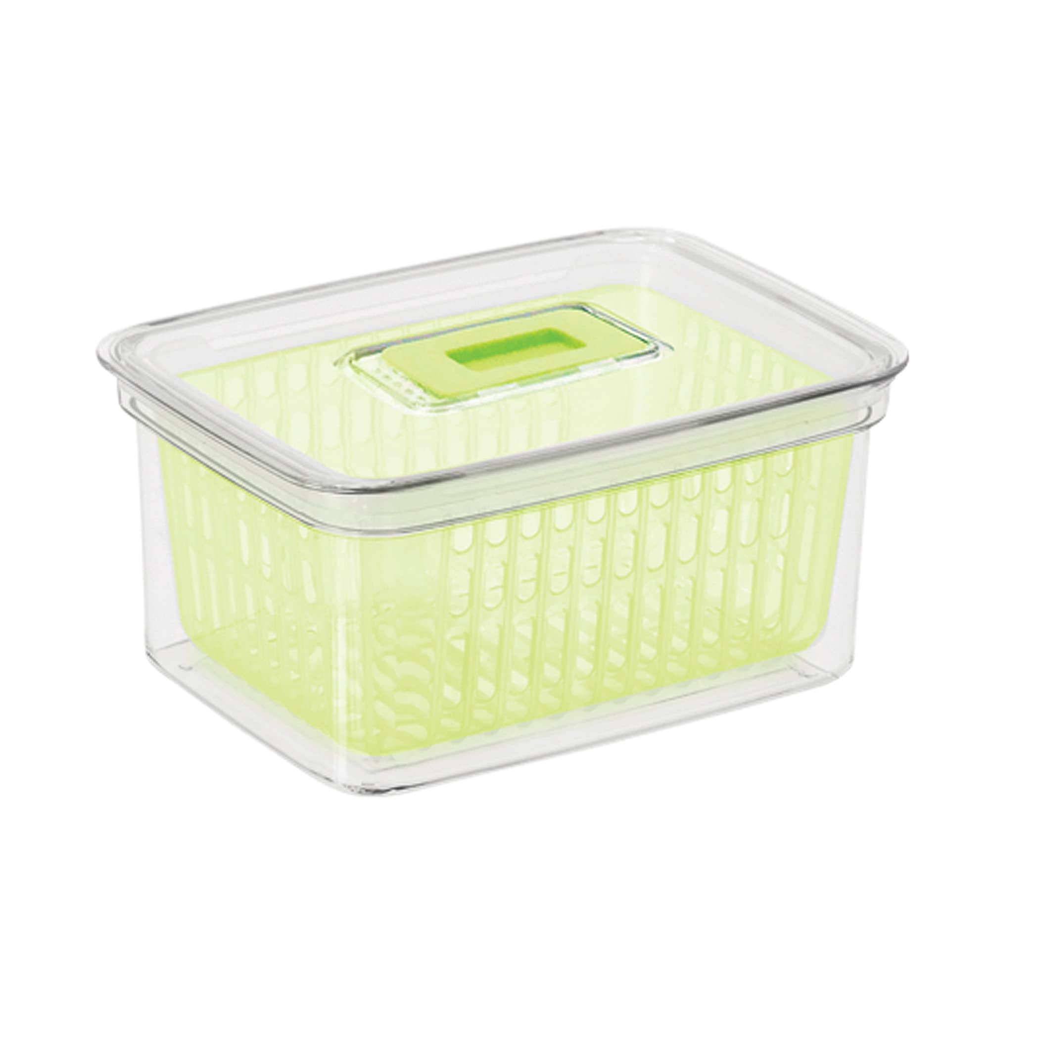 Oggi Store Fresh Veggie Bin - Clear Refrigerator Organizer Bins for Vegetables, Kitchen Storage Containers & Food Organization | Perfect for Fridge, Pantry & Meal Prep Organization