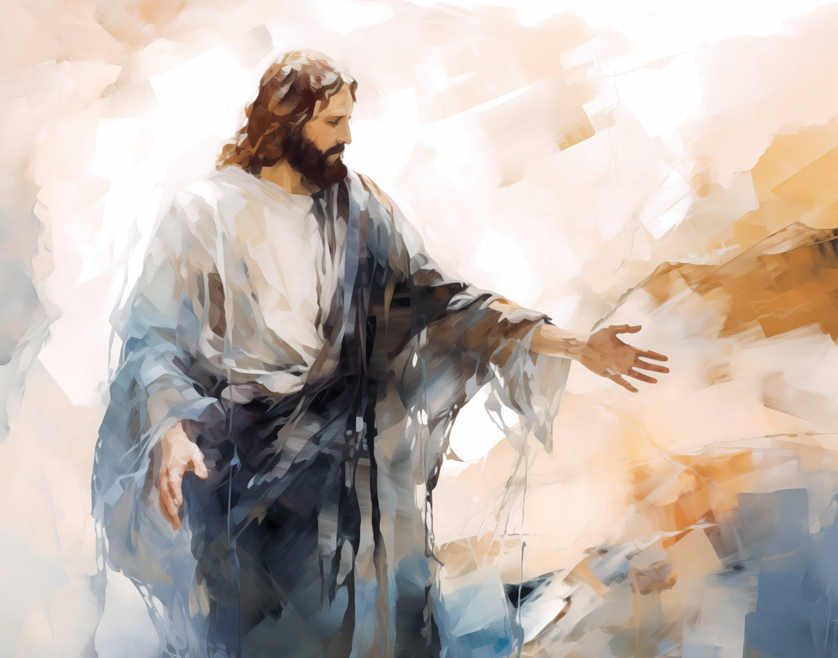Come Unto Me By Gabriel Heaton - Inspirational Christian Wall Art for Home & Church Decor | Perfect for Living Room, Bedroom & Office
