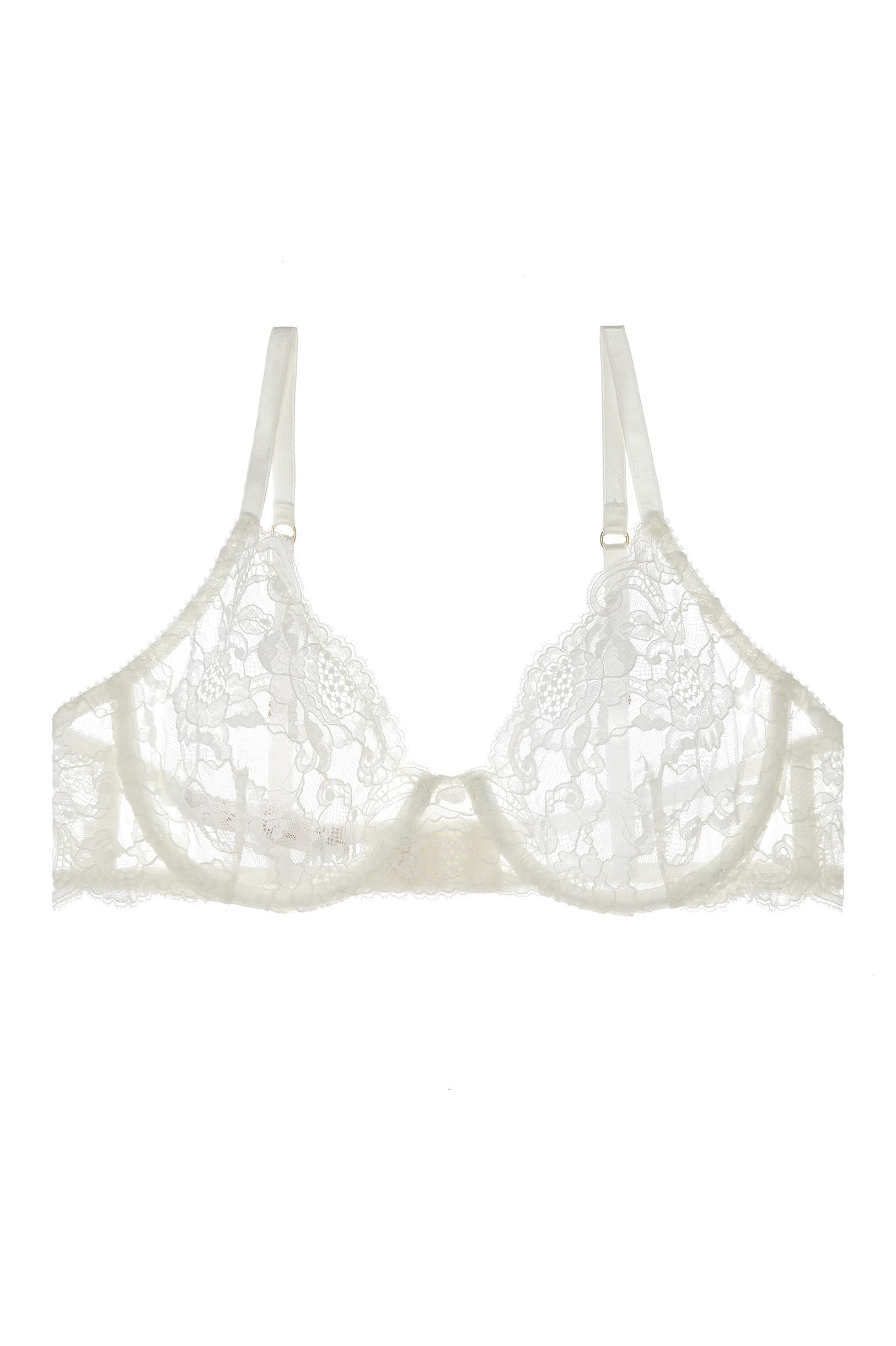 Peony French Lace Underwire Full Cup Bra - Elegant Support for Everyday Wear & Special Occasions