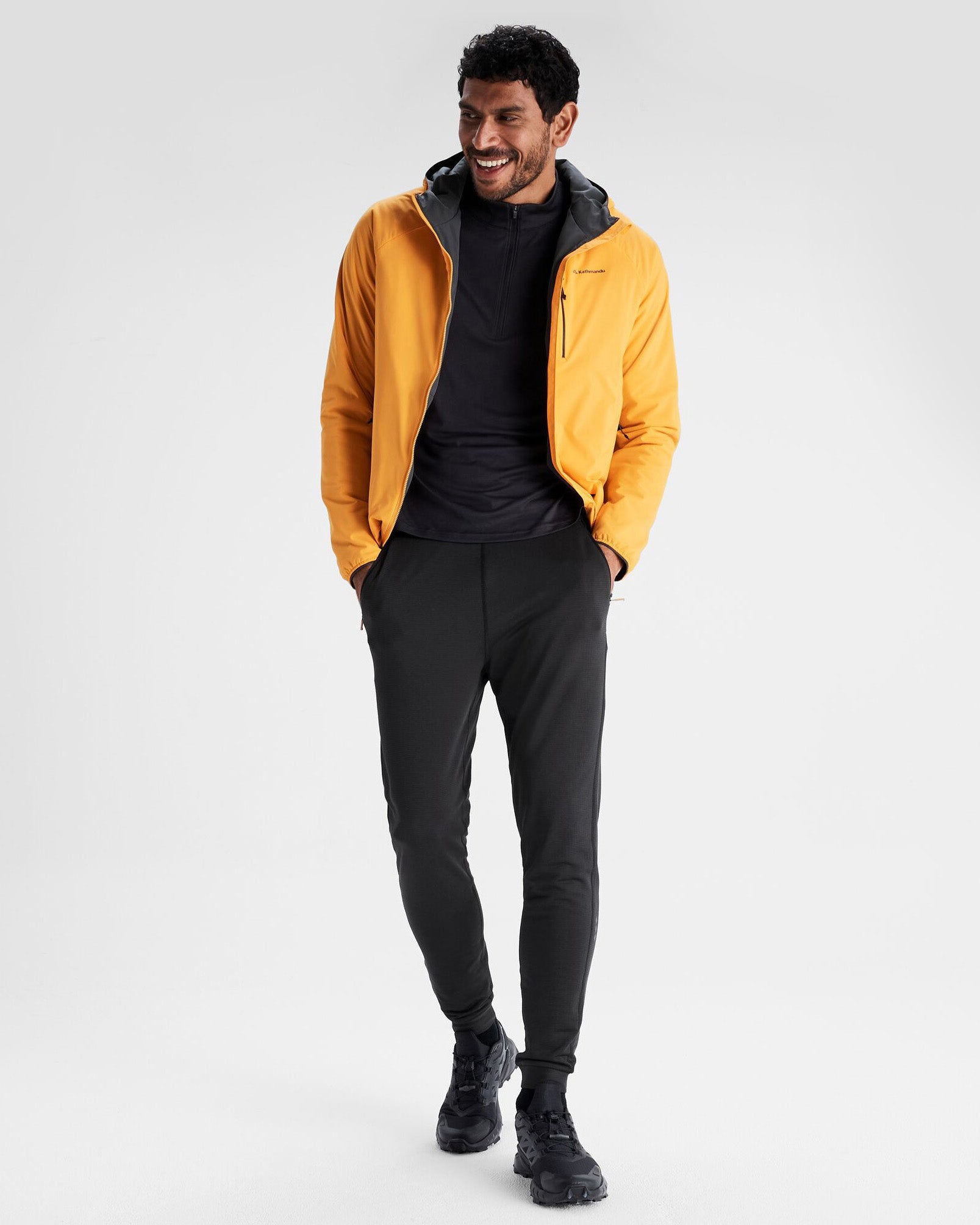 Men's Seeker Fleece Joggers - Soft Comfortable Athletic Pants for Running, Lounge & Workout (Black Stingray) - Perfect for Gym, Travel & Casual Wear