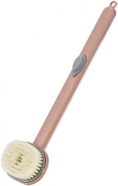 HARI ENTERPRISES Long Handle Bath Brush with Removable Scrubber - Back Scrubber for Shower Gel Storage | Exfoliating Body Brush for Men & Women - Perfect for Deep Cleansing and Back Washing in Shower or Bathtub