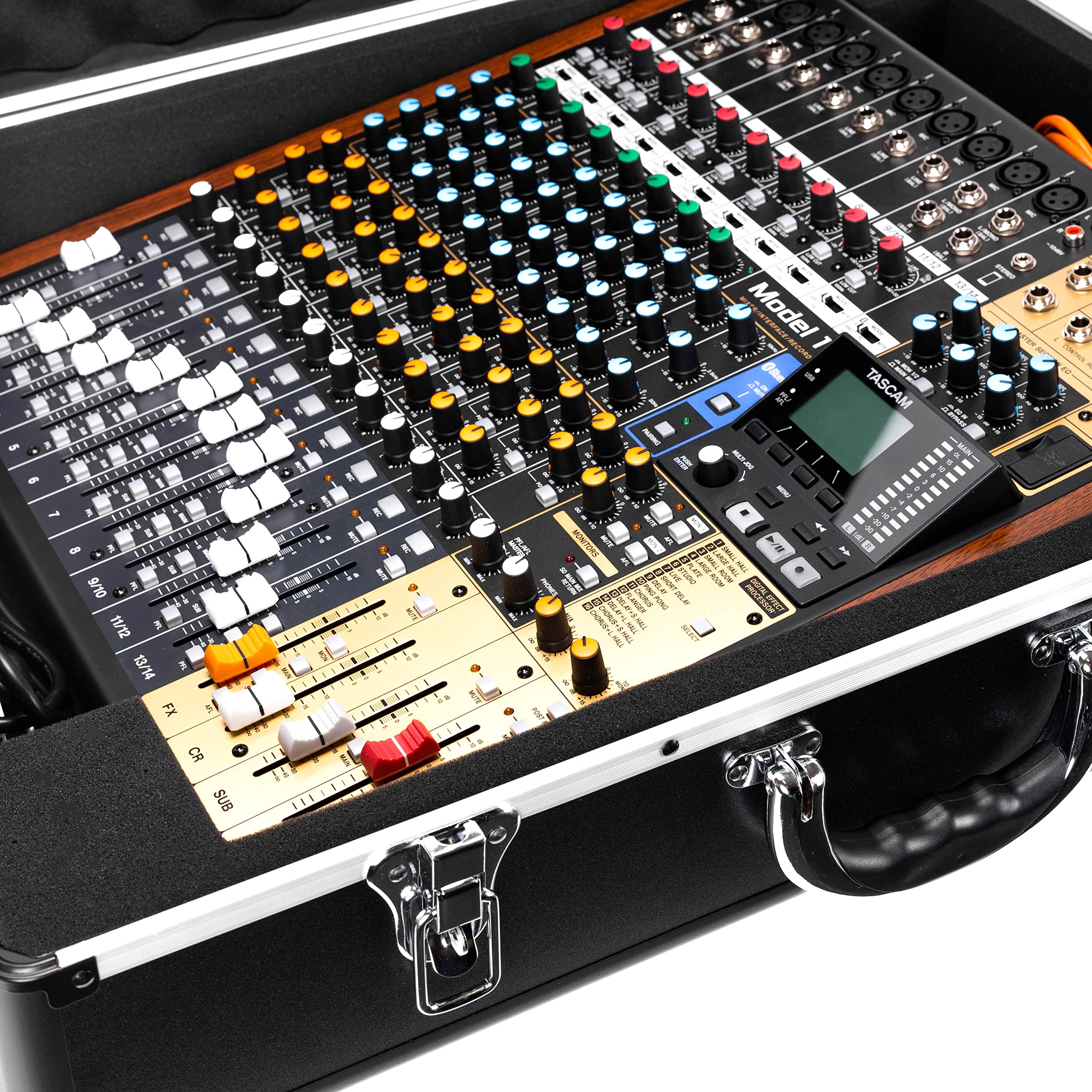 Mackie ProFX16V3 & Tascam Model 16 Analog Mixer Case - Ultra-Lightweight UNISON Hard Protective Cover for Live Sound, Studio Recording & DJ Equipment