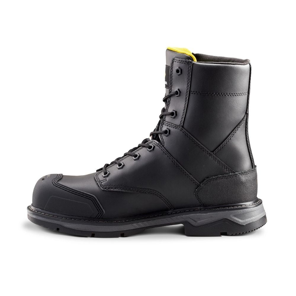 Terra Patton TR0A4NS5BLK Unisex Steel Toe Work Boots - CSA Certified Safety Shoes for Men & Women, Black - Ideal for Construction, Warehouse & Industrial Work Environments