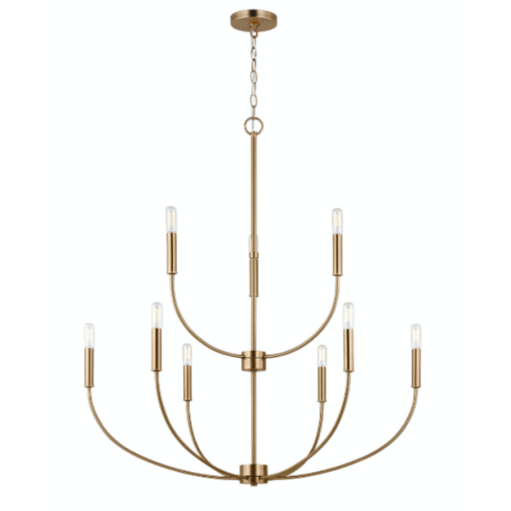 Dale 9-Light Modern Chandelier - Elegant Crystal Ceiling Light Fixture for Dining Room, Living Room & Bedroom | Perfect for Home Decor & Interior Design