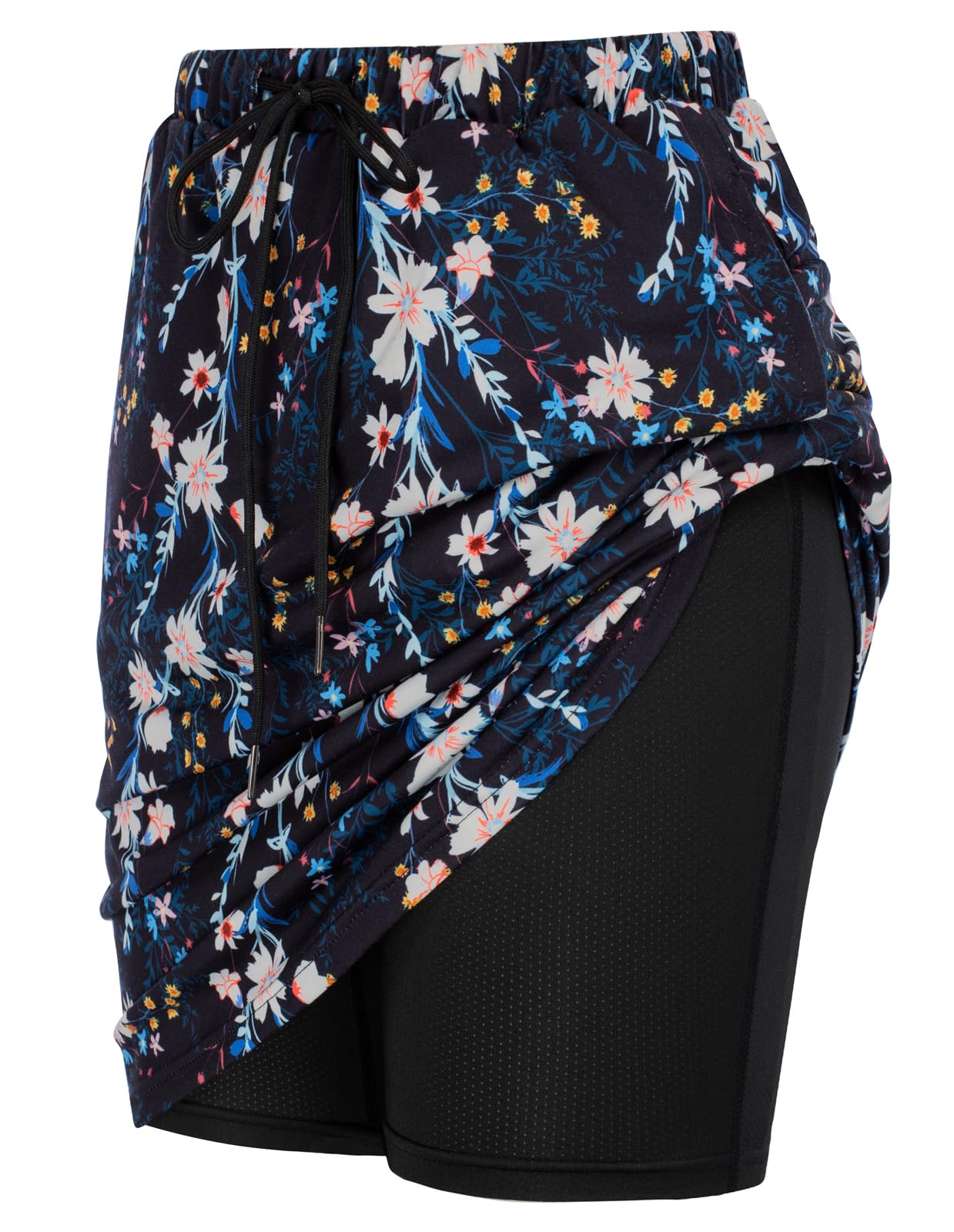JACK SMITH Women's Athletic Skorts - Stretchy Knee-Length Skirts with Drawstring Waist & Mesh Shorts Pockets | Perfect for Running, Tennis, Golf & Casual Wear