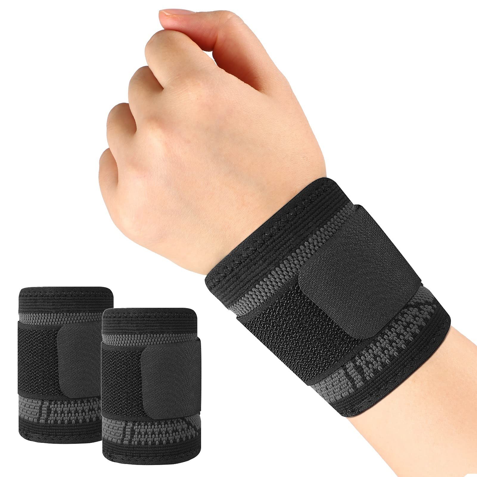 1pc Adjustable Sports Wrist Brace Support Bandage with Strap for Fitness, Workout & Injury Recovery - Ideal for Gym, Basketball & Weightlifting